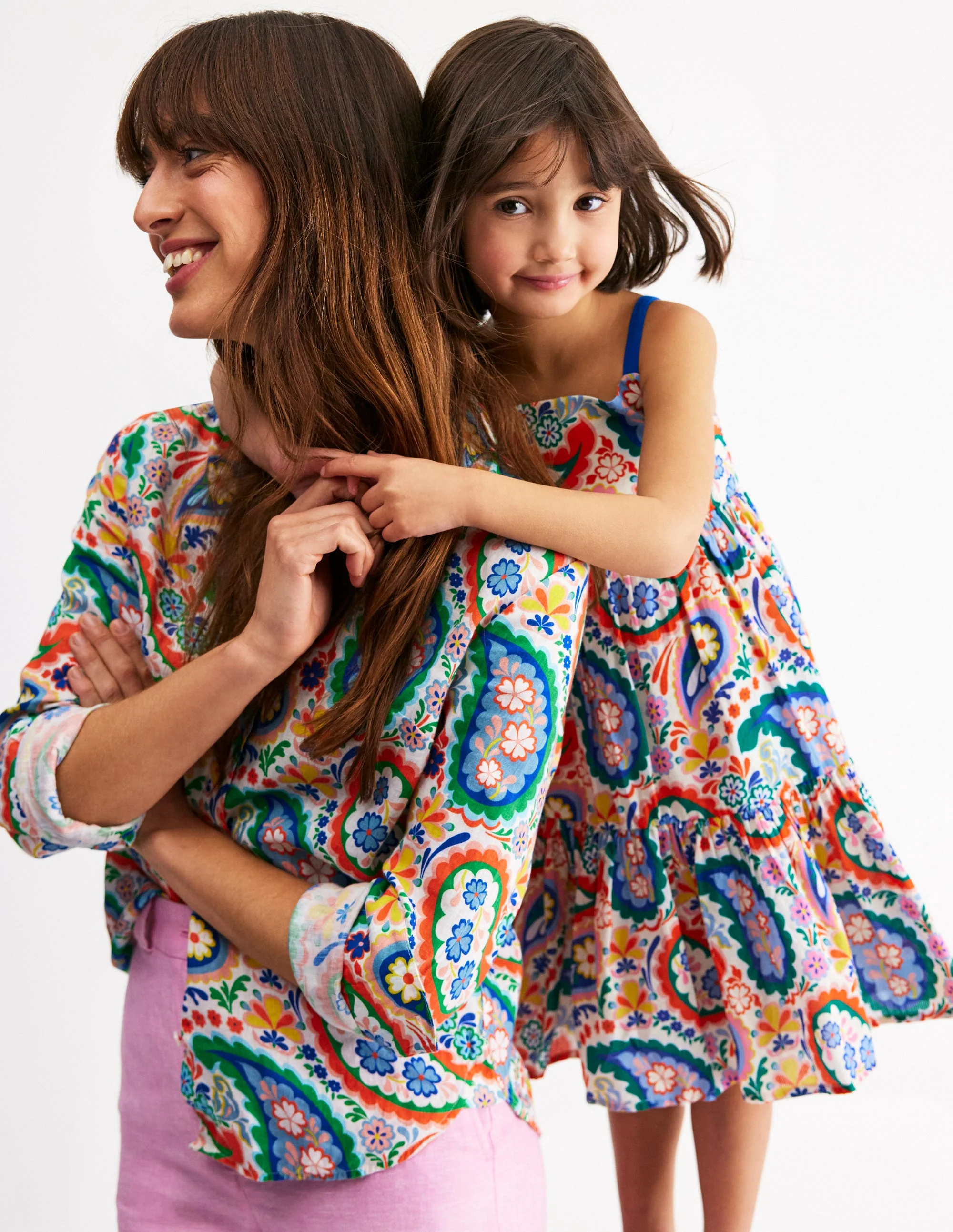 Aurelia Tiered Twirly Dress-Multi Paisley - Image 5