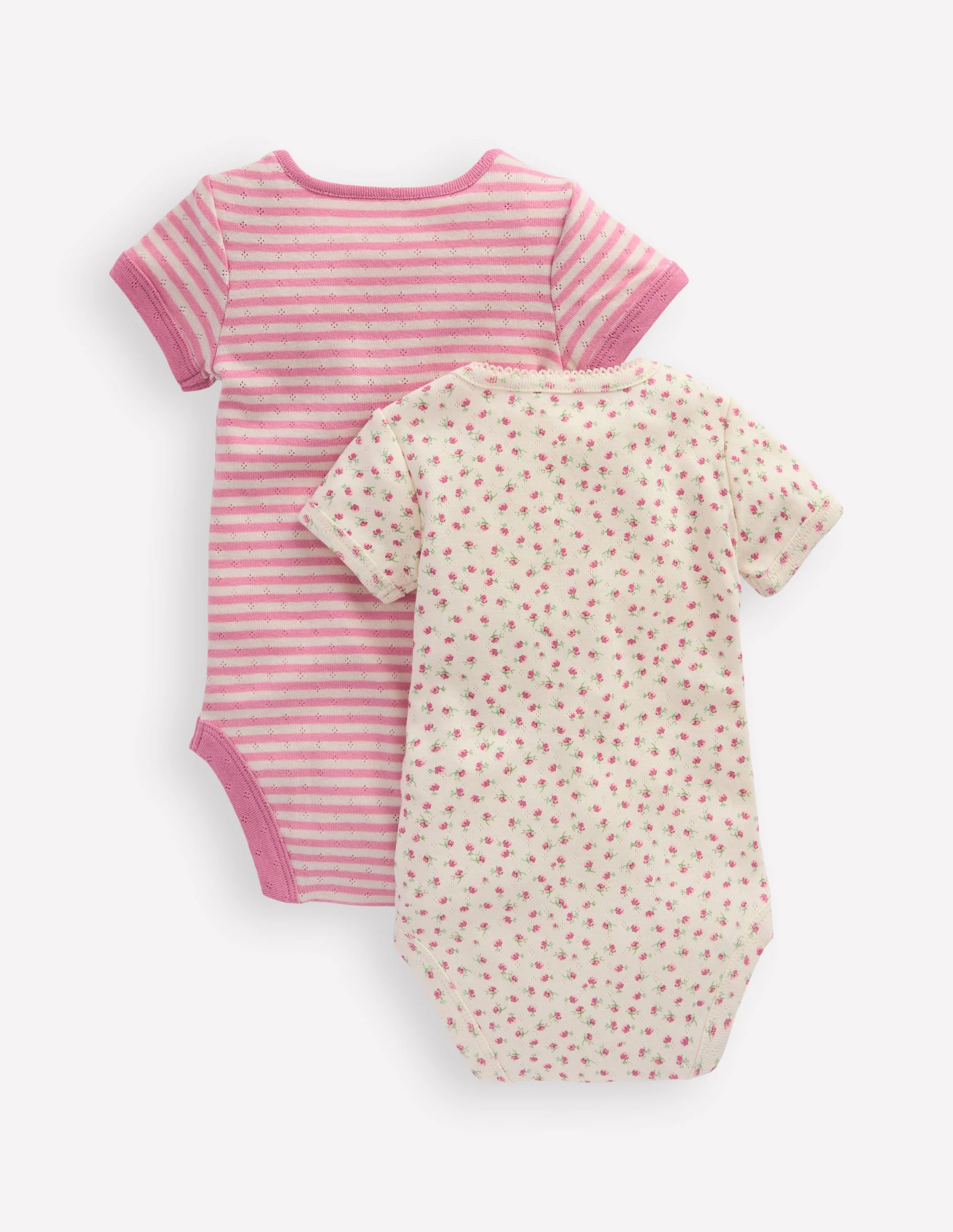 2-pack Pointelle Bodies-Ditsy Rose - Image 2