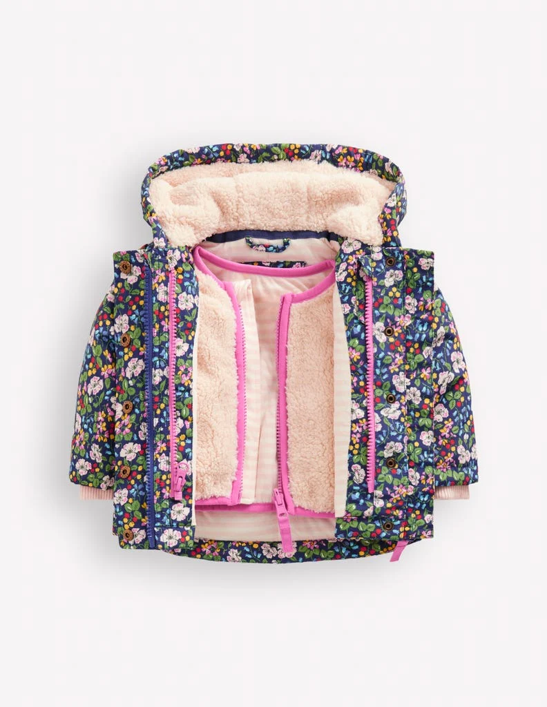 3-in-1 Showerproof Coat-Twilight Berry Floral - Image 5