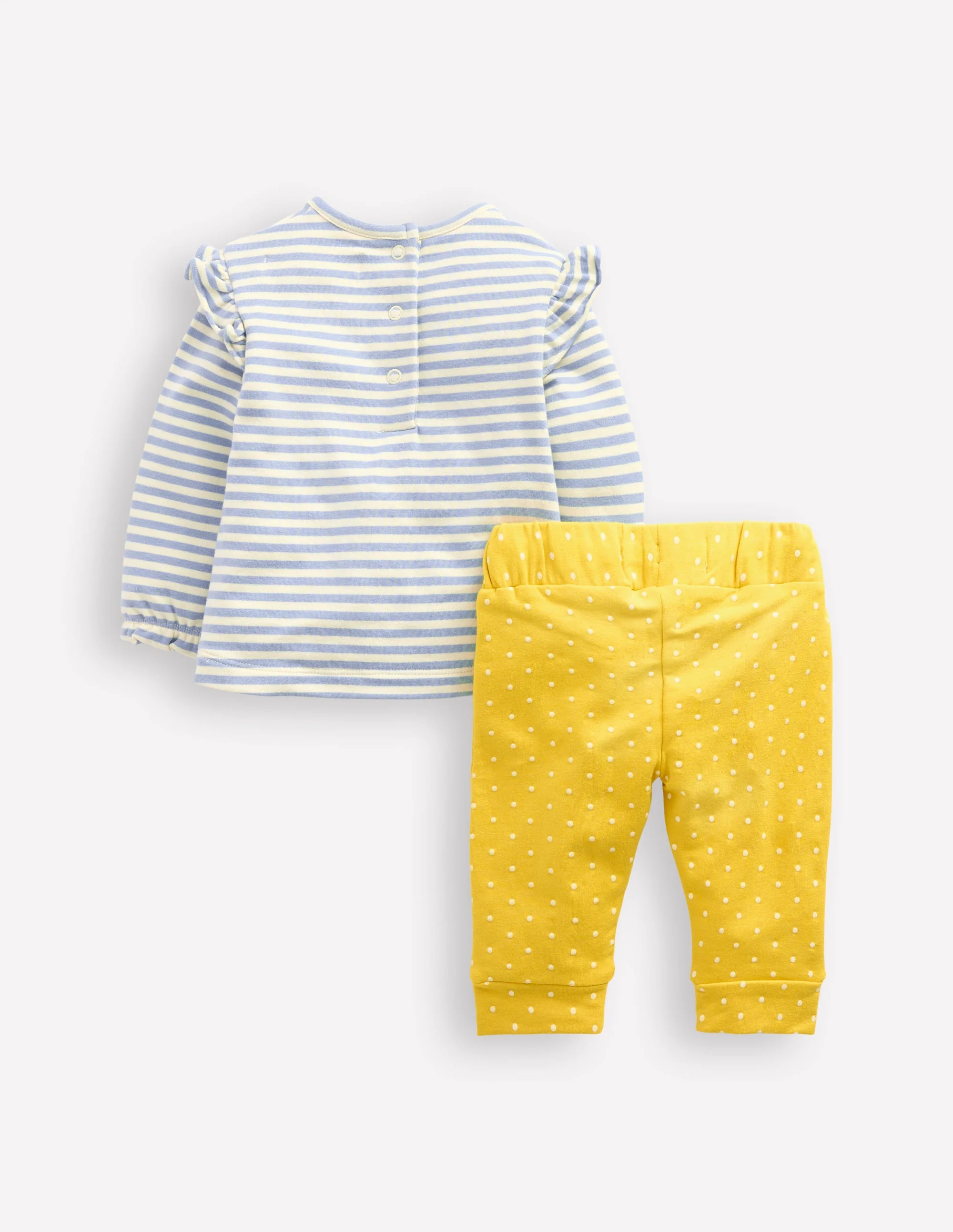 Appliqué Jersey Play Set-Vintage Blue and Ivory Stripe - Image 2