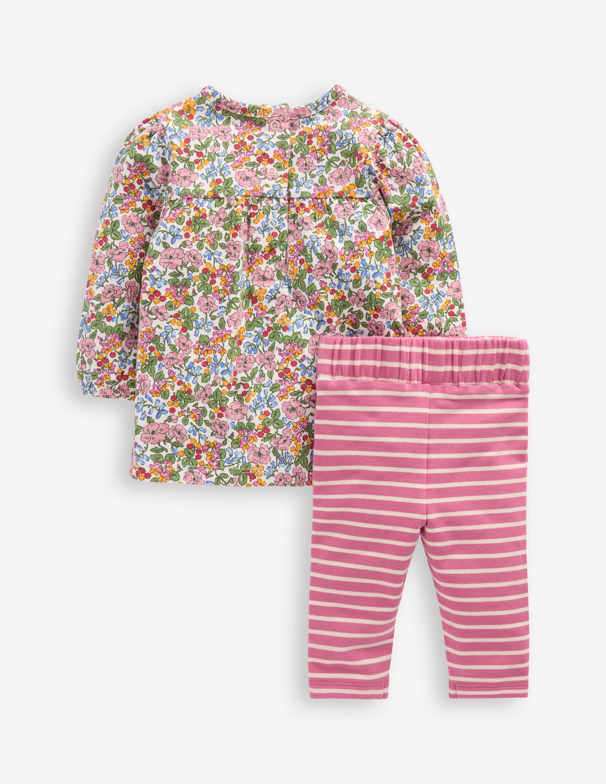 Applique Jersey Tunic Set-Multi Berry Floral - Image 2