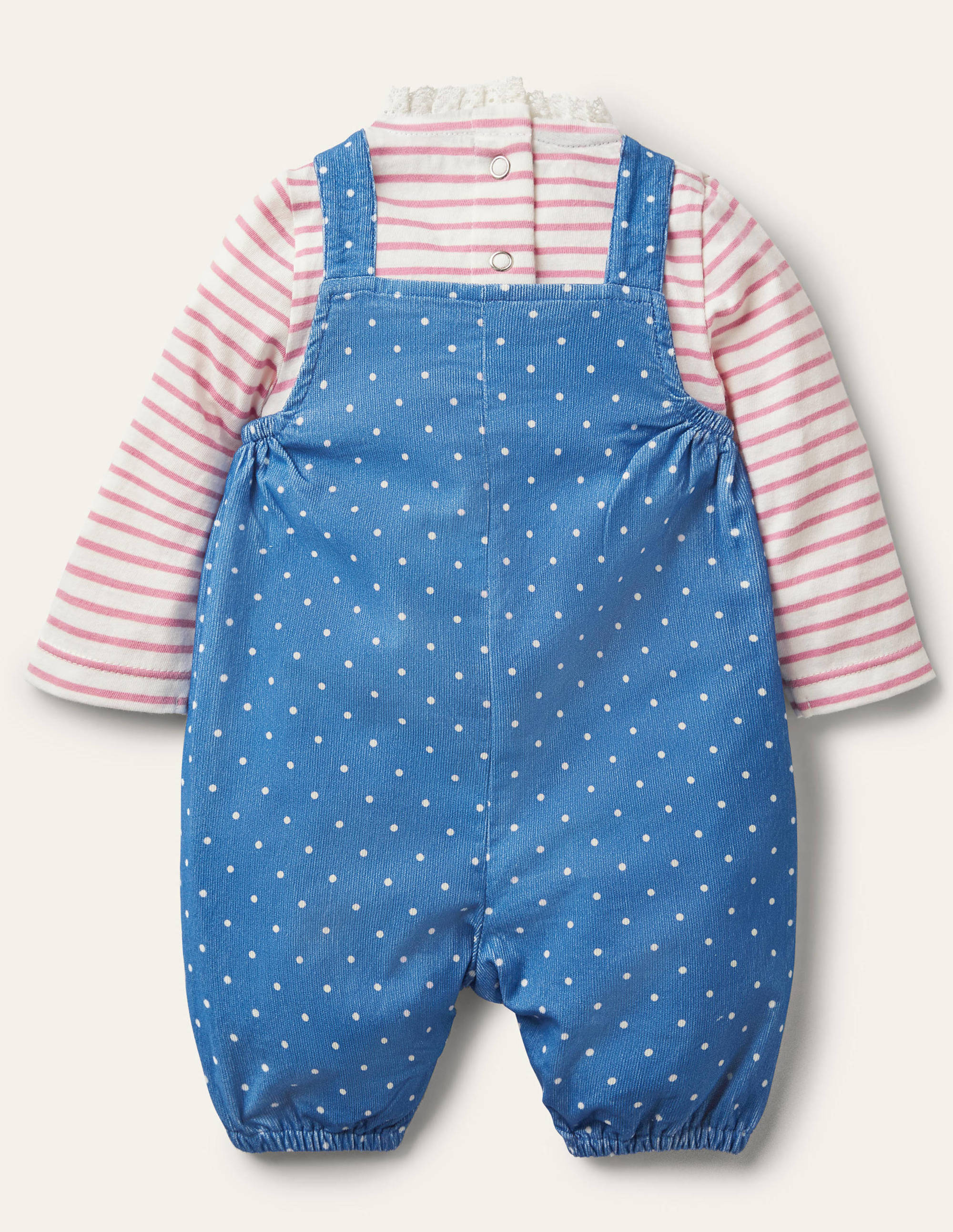 Cord Overalls Set-Elizabethan Blue Bunnies - Image 2