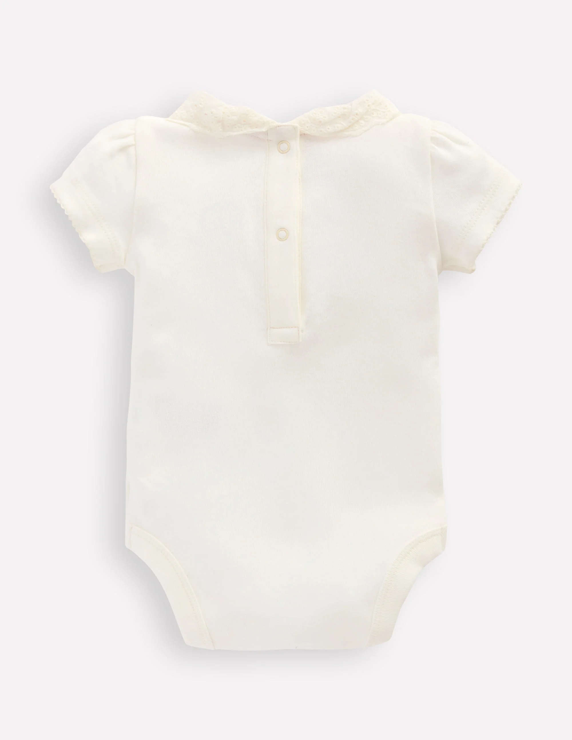 Detailed Collared Bodysuit-Soft Ivory - Image 2
