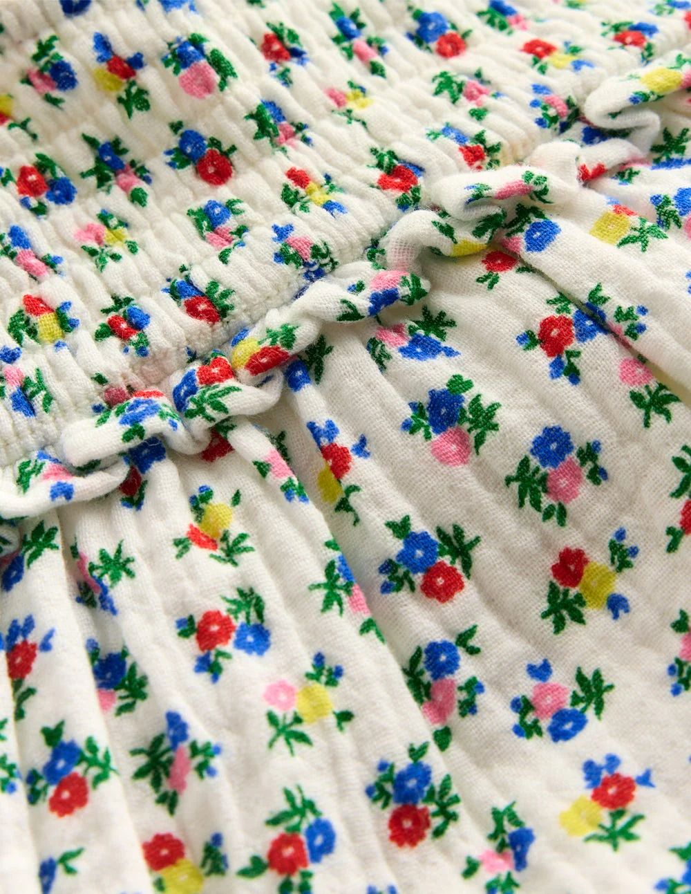 Double Cloth Dress-Soft Ivory Ditsy - Image 3