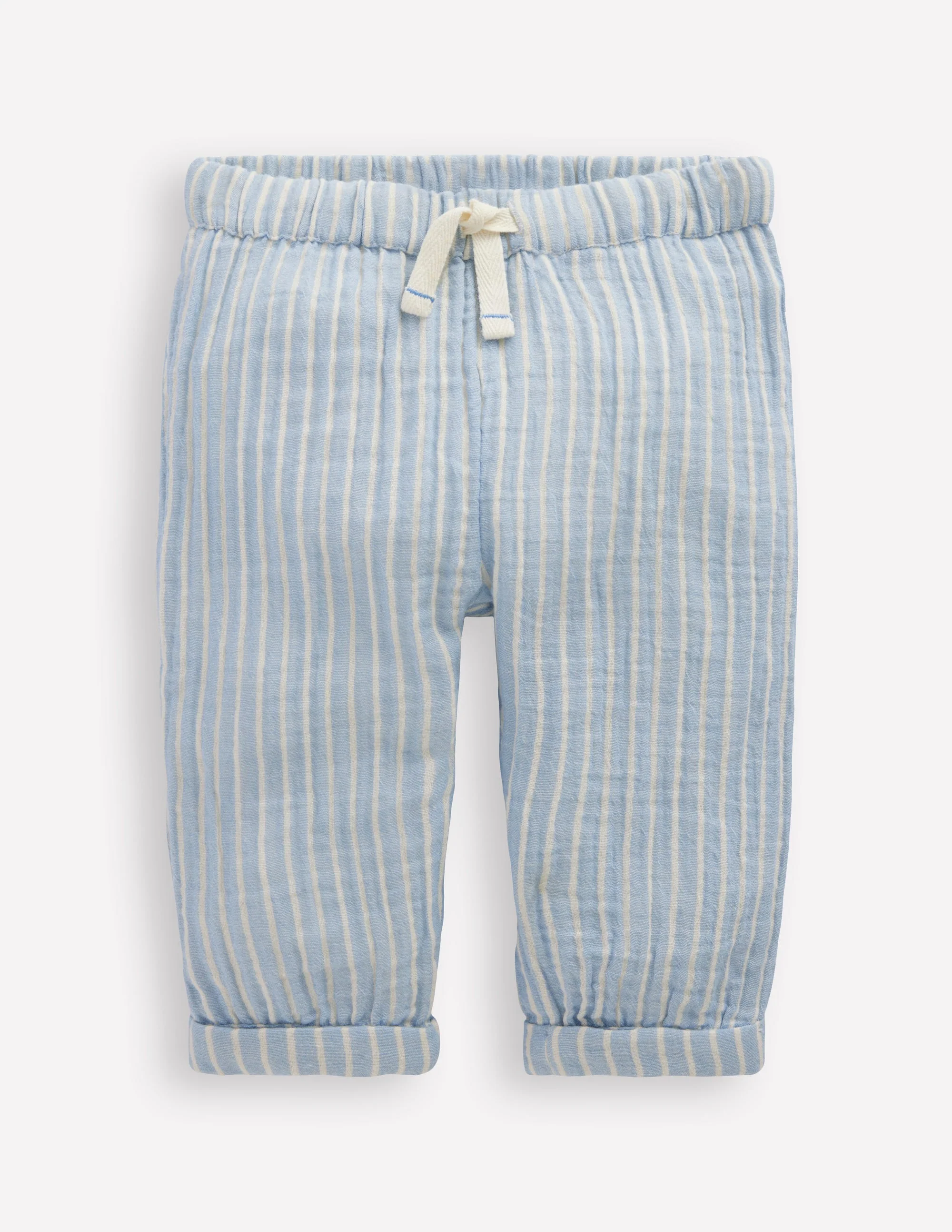 Double Cloth Pants-Light Blue Stripe