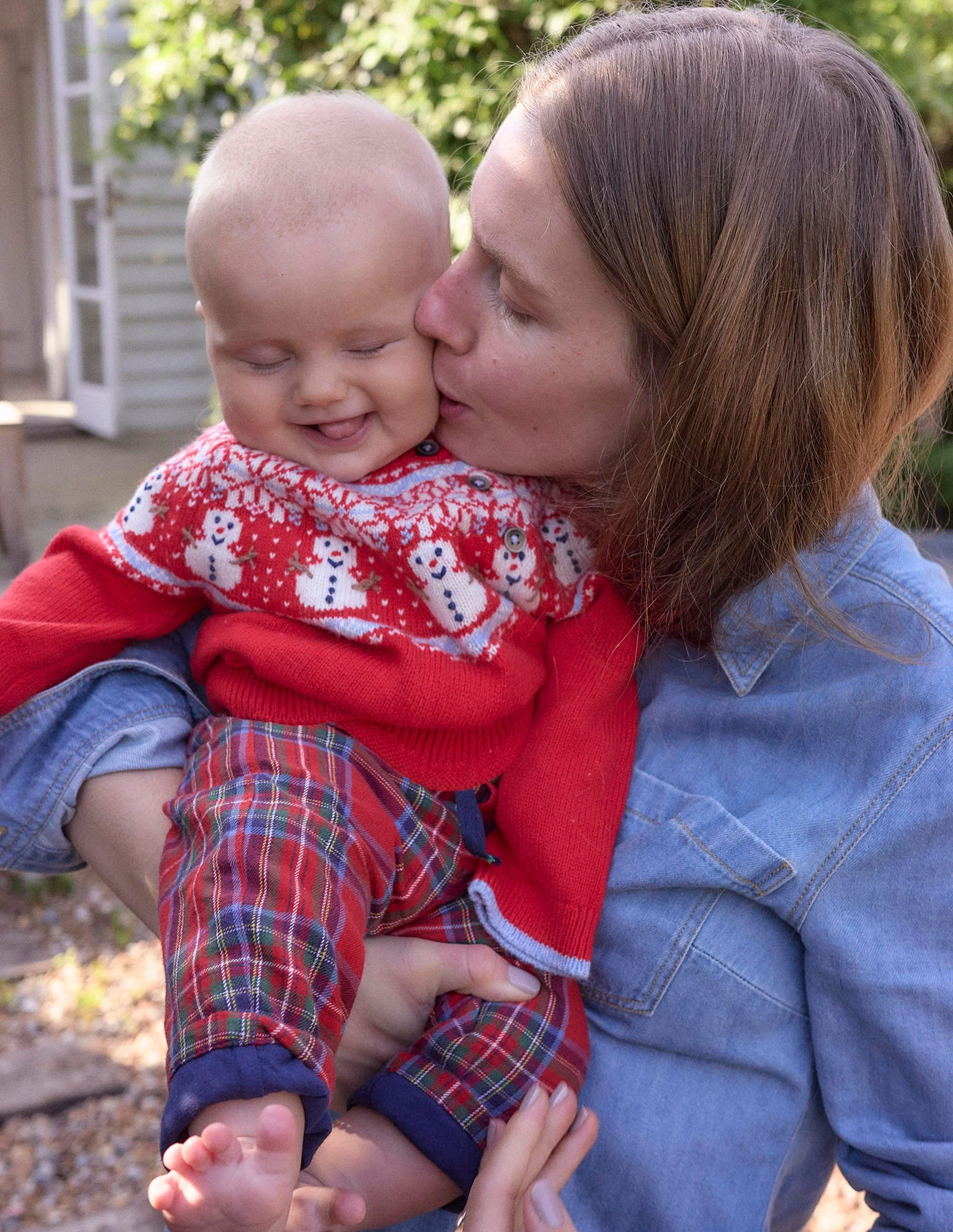 Fair isle Sweater-Red Snowman - Image 4
