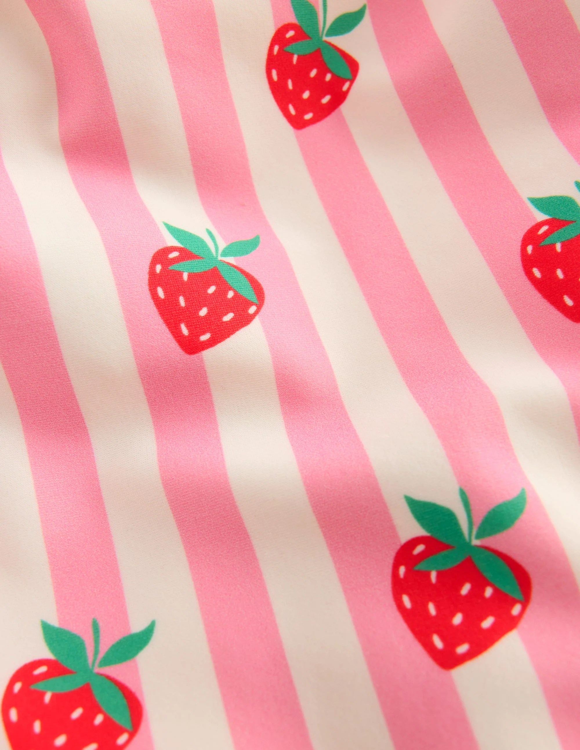 Girls Sun Safe Surfsuit-Pink Strawberry Stripe - Image 3
