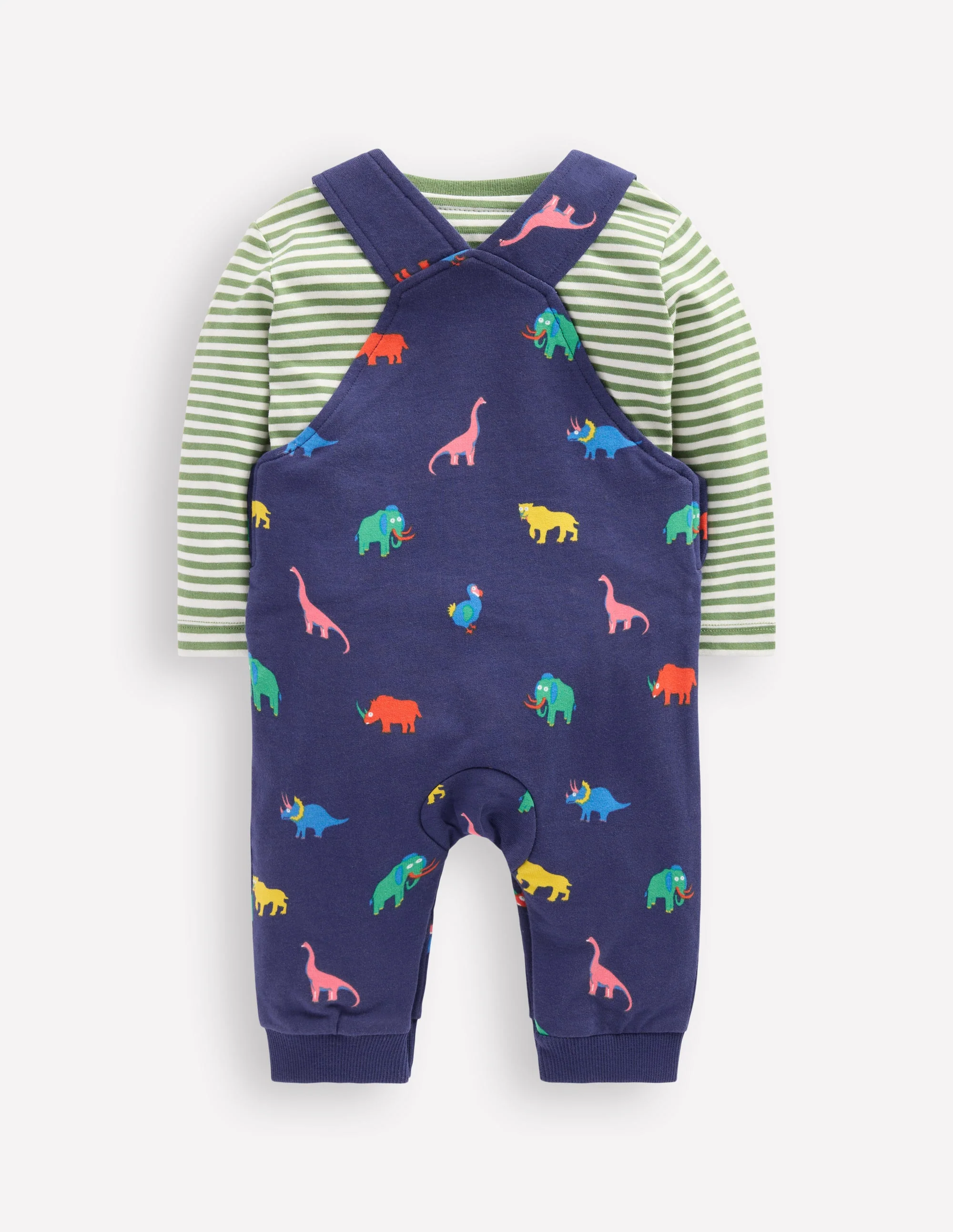 Jersey Overalls Set-Multi Prehistoric Animals - Image 2