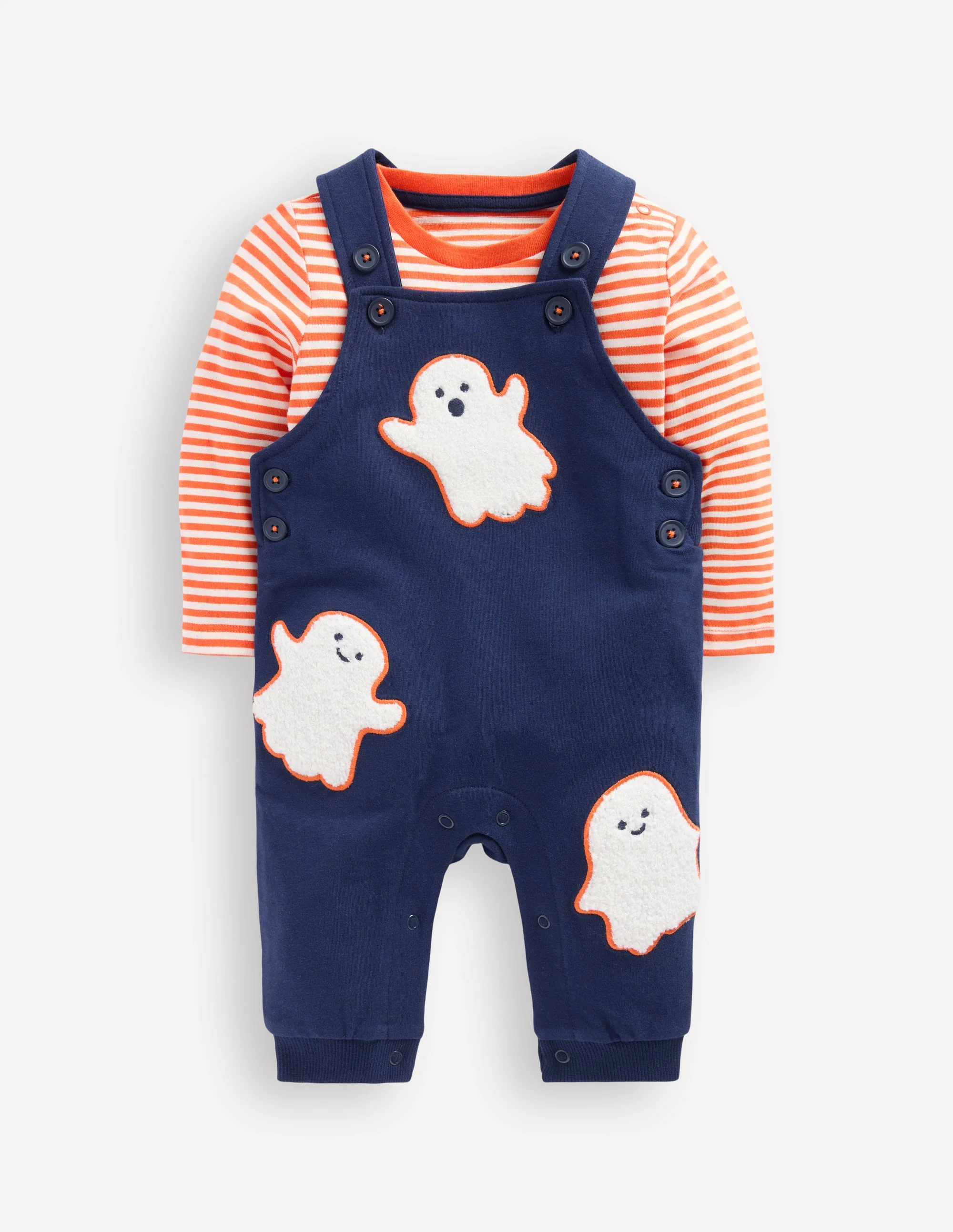 Jersey Overalls Set-Navy Blue Ghosts