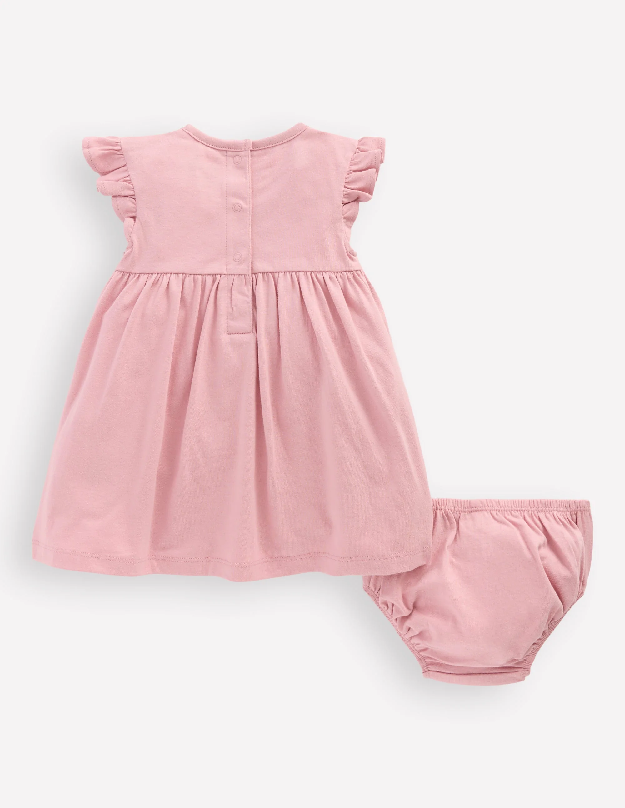 Logo Jersey Frill Sleeve Dress-Zephyr May Day Animals - Image 2