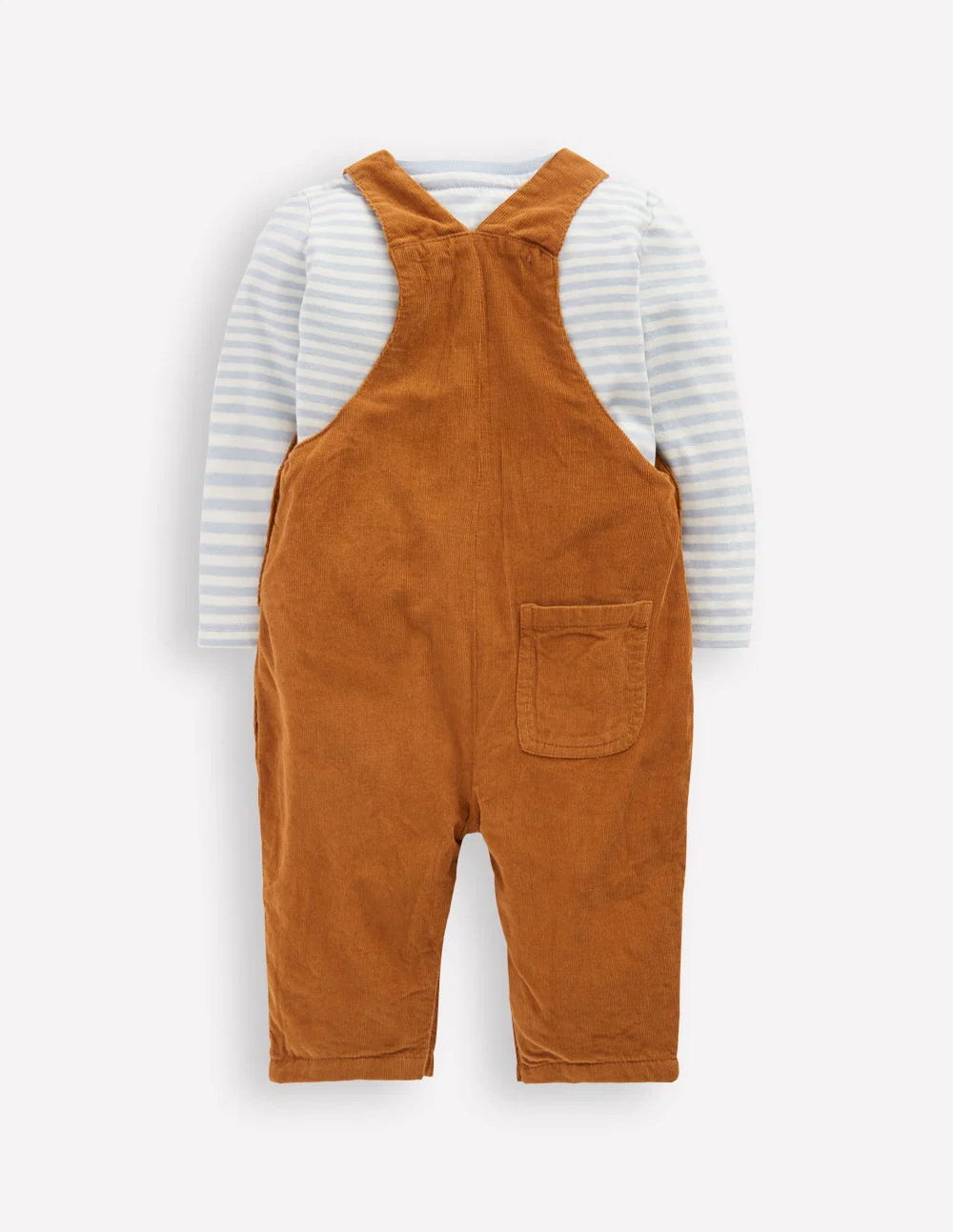 Novelty Cord Overalls Set-Brown Highland Cow - Image 2