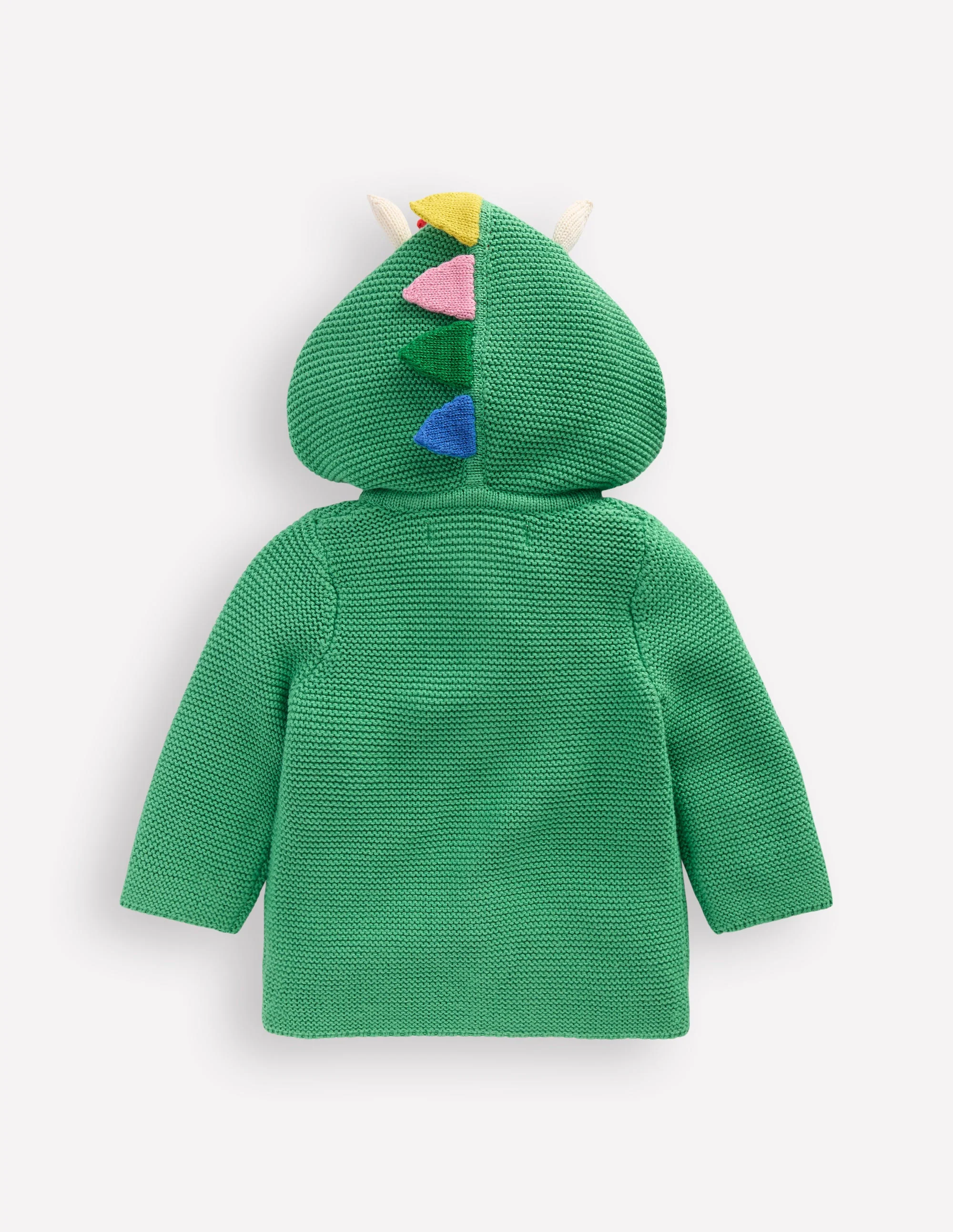Novelty Cotton Knitted Jacket-Aloe Green Dino - Image 2