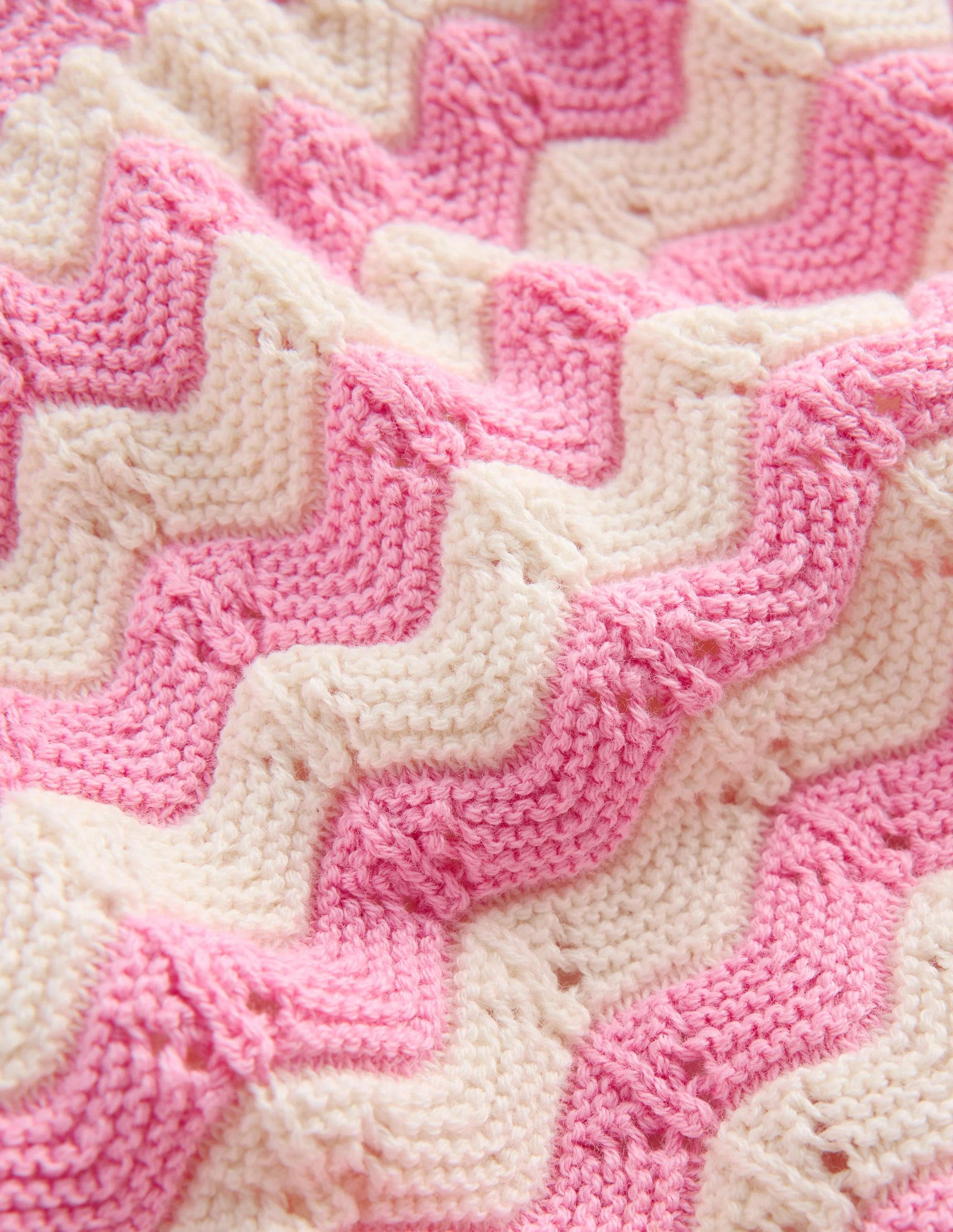 Pointelle Knitted Play Set-Pink Wave - Image 3