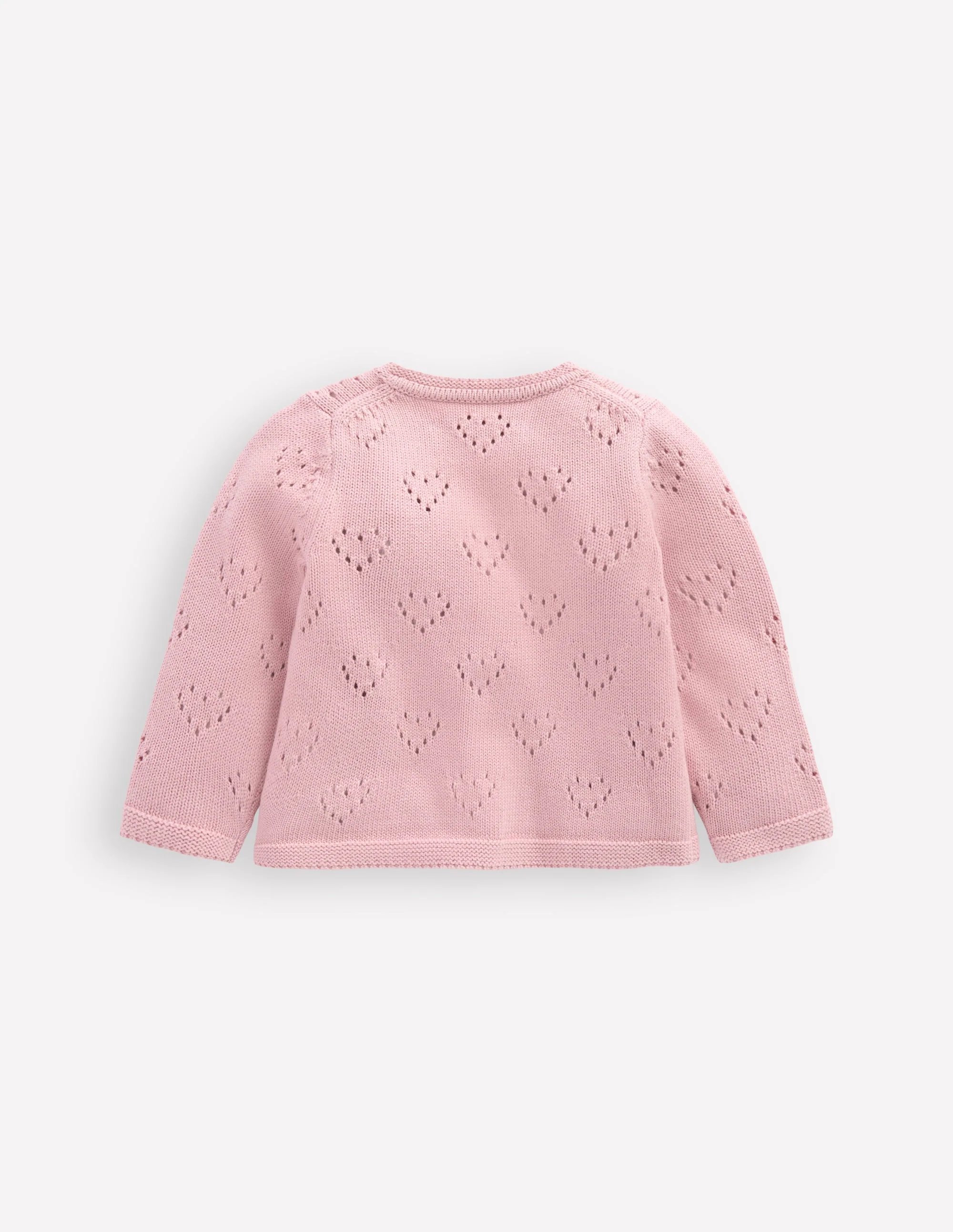 Pretty Pointelle Cardigan-Vintage Pink - Image 2