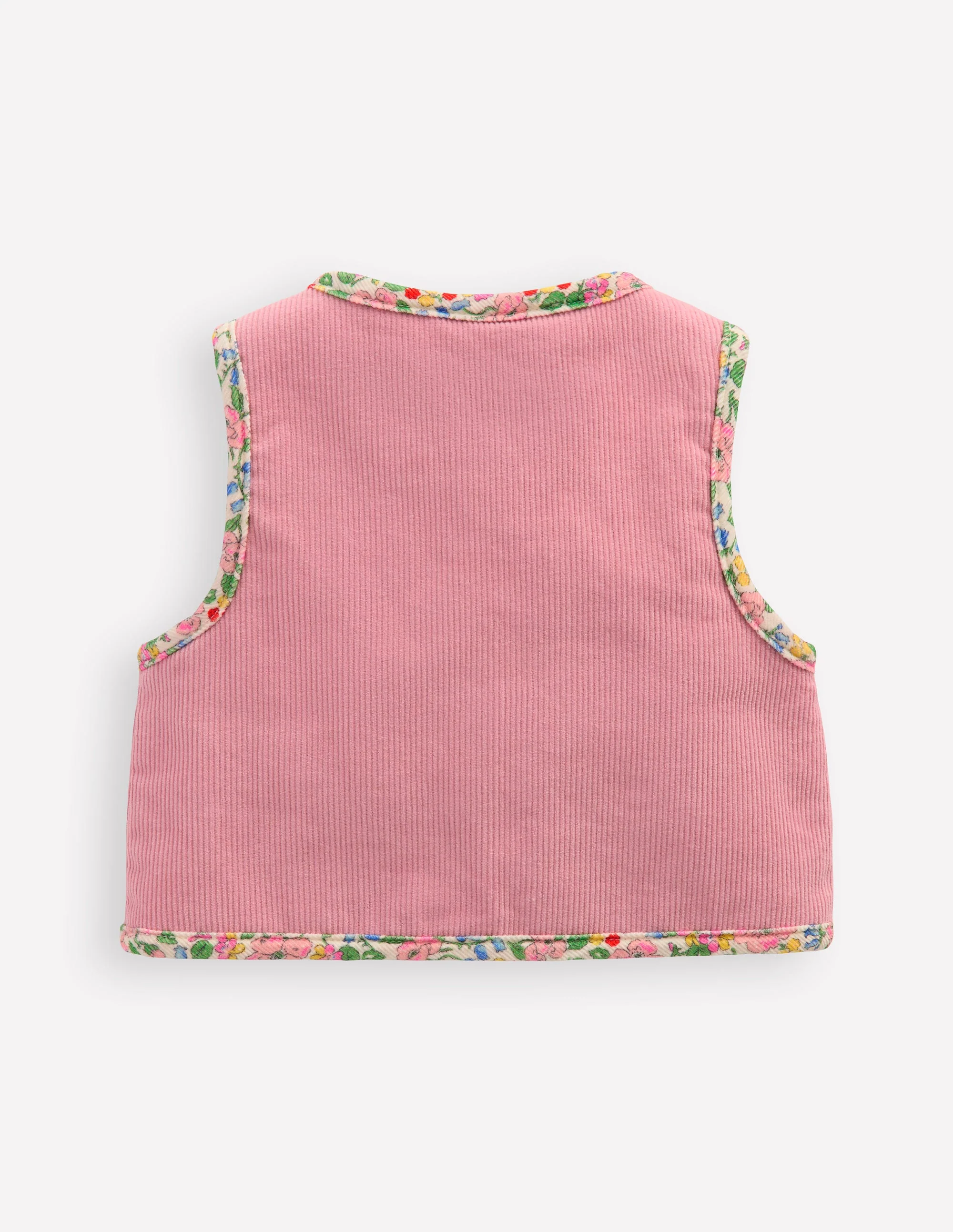 Reversible Embroidered Gilet-Zephyr/Coconut Milk - Image 2