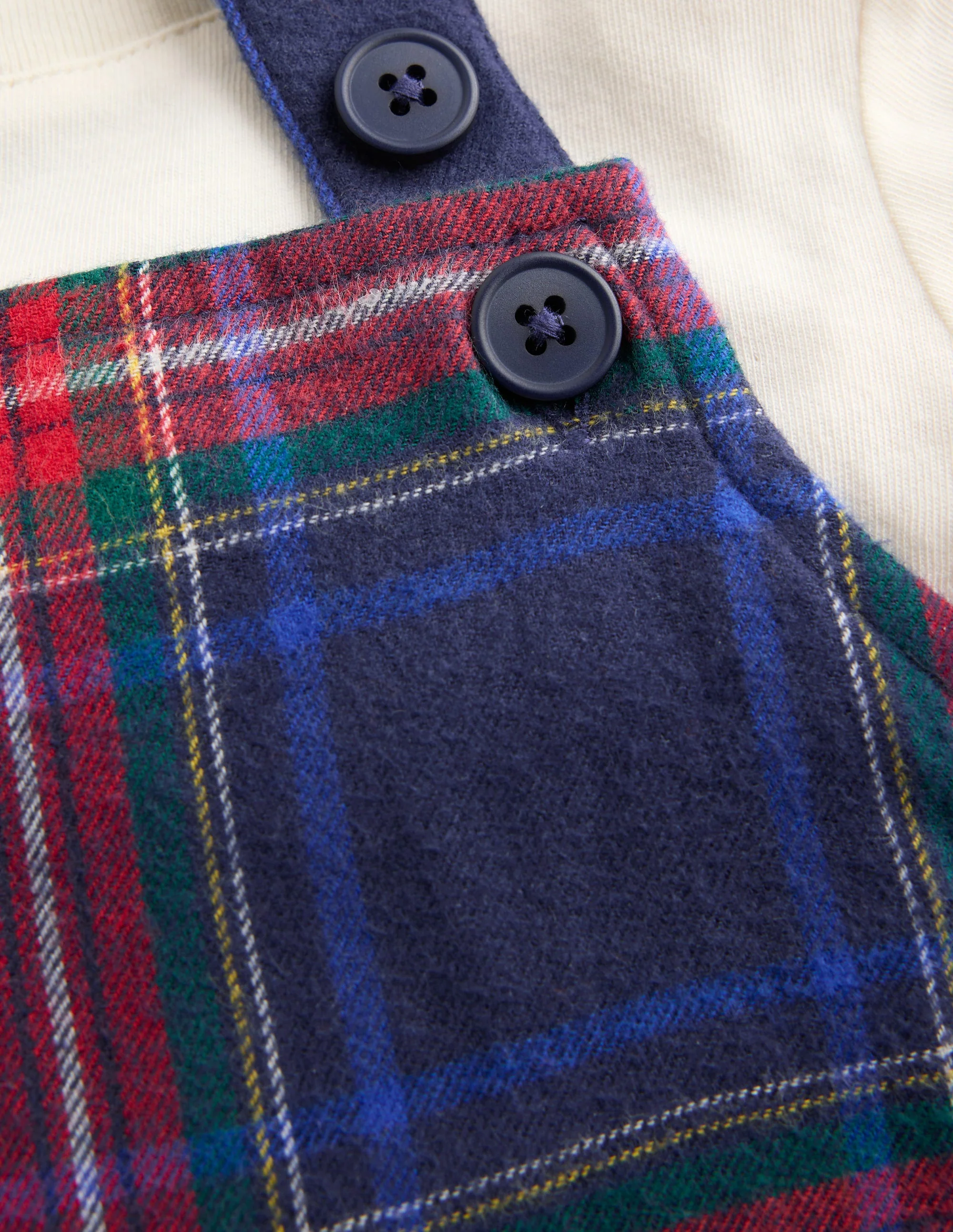 Romper Set-Navy Check - Image 3