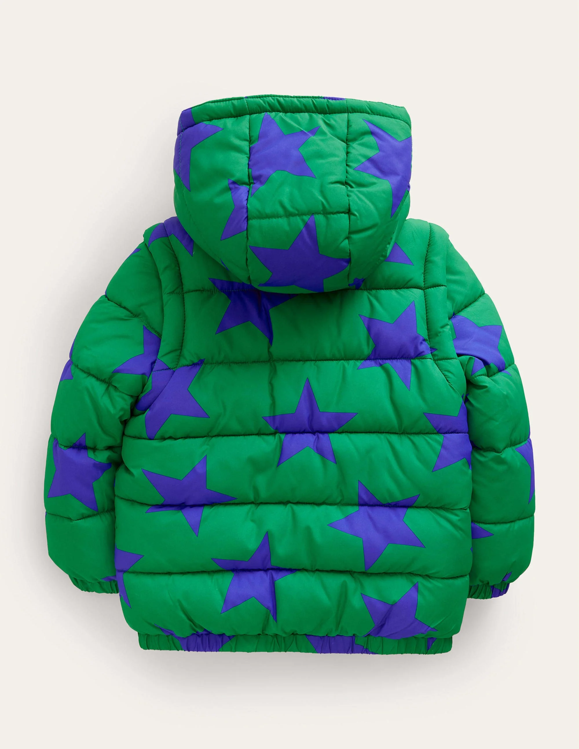 2-in-1 Padded Coat-Deep Green Star - Image 2