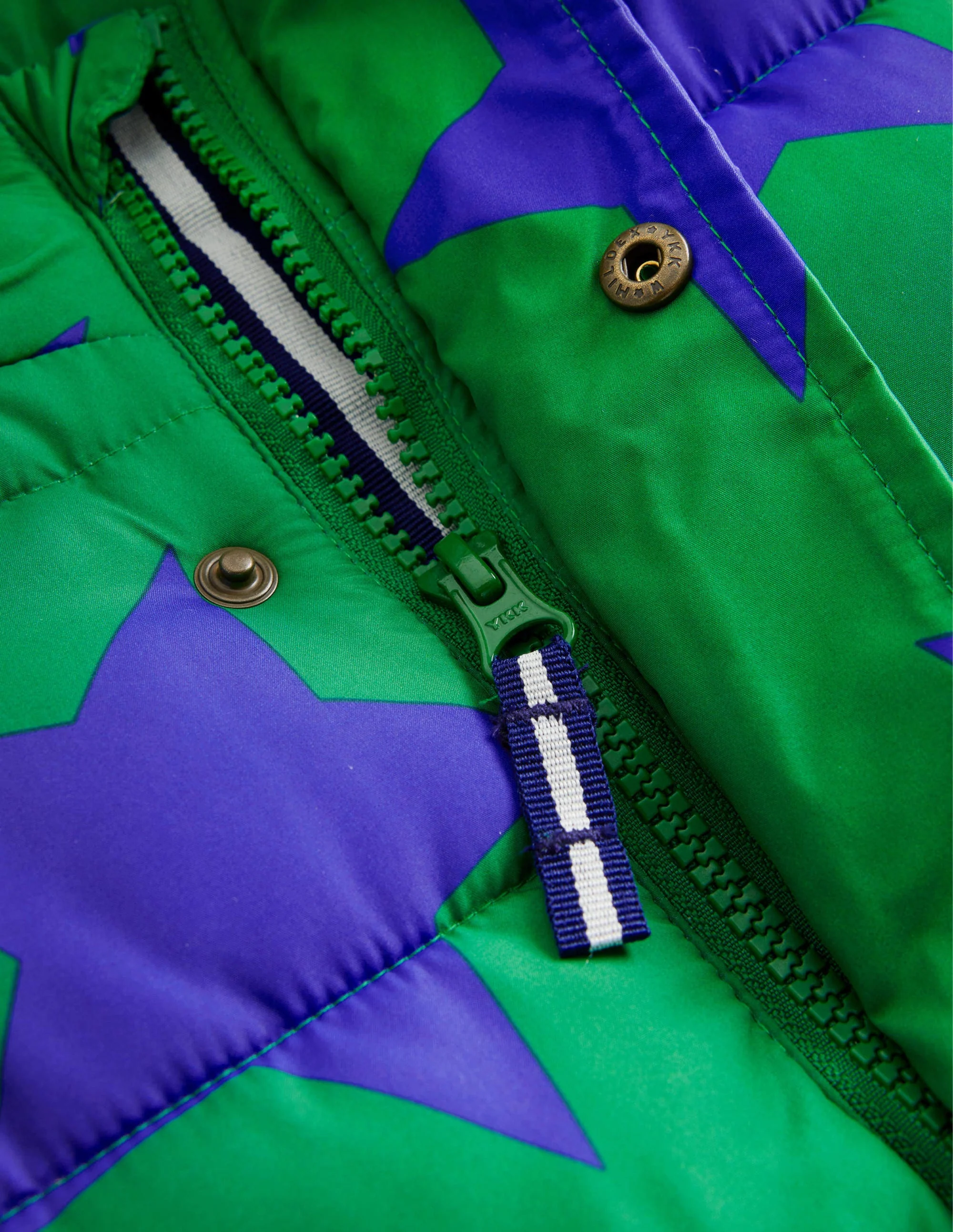2-in-1 Padded Coat-Deep Green Star - Image 3