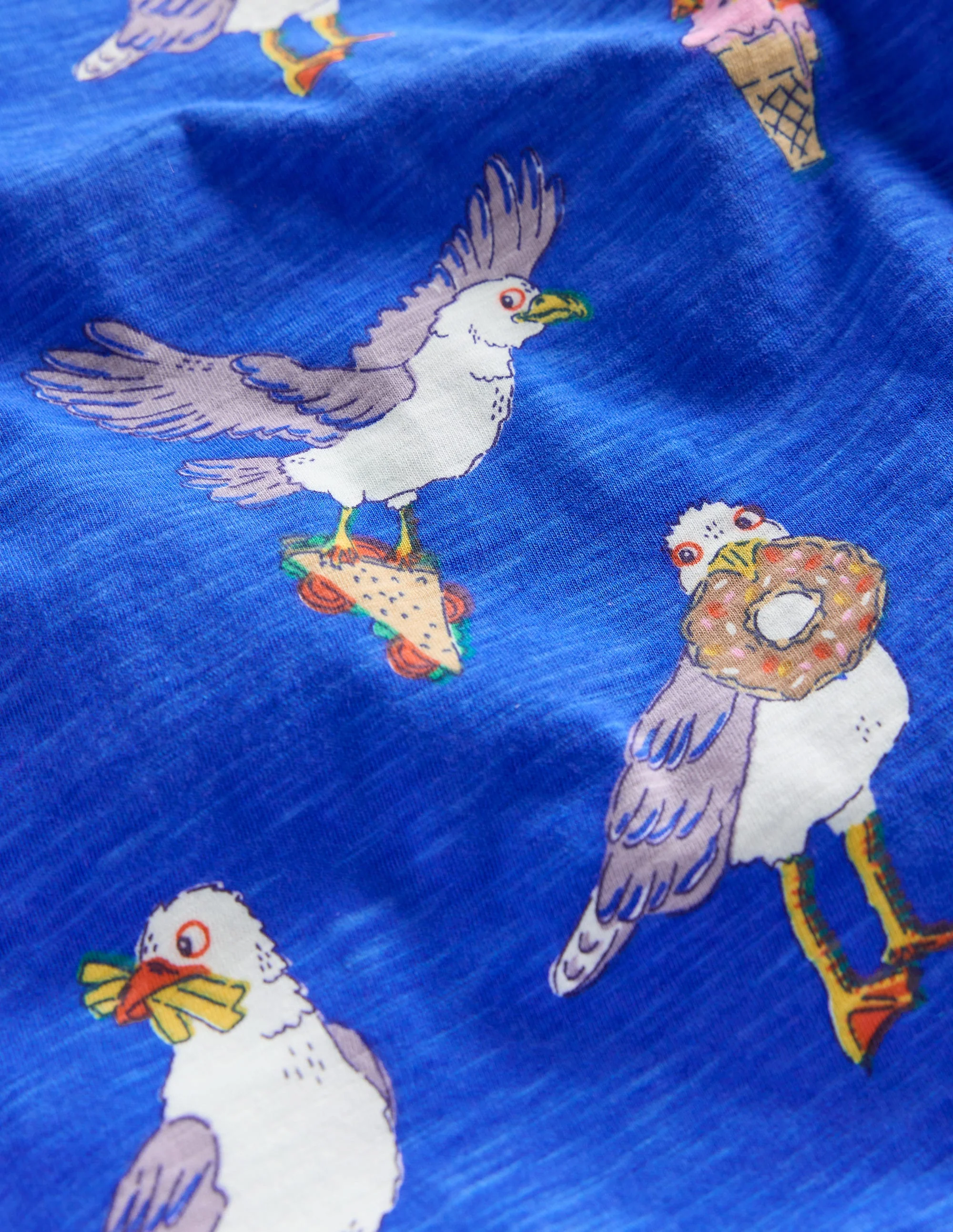All-Over Printed T-Shirt-Gallery Blue Seagulls - Image 3