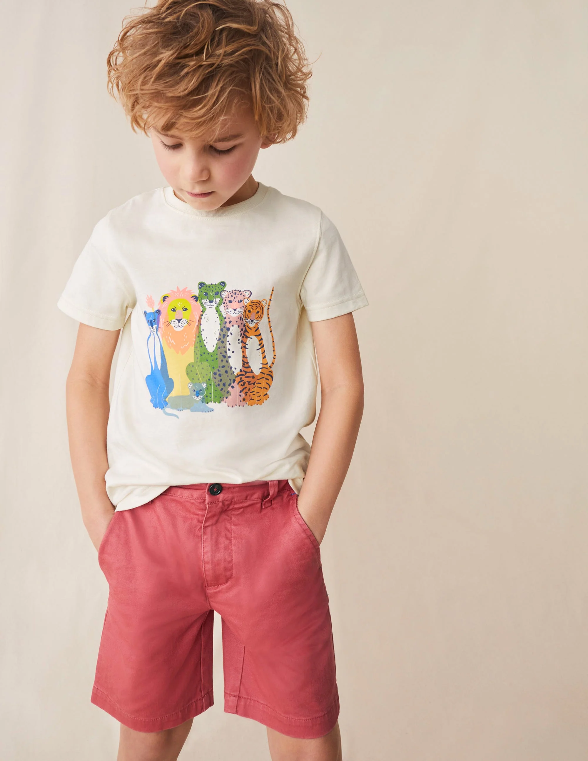 Classic Chino Shorts-Washed Cherry Tomato - Image 4
