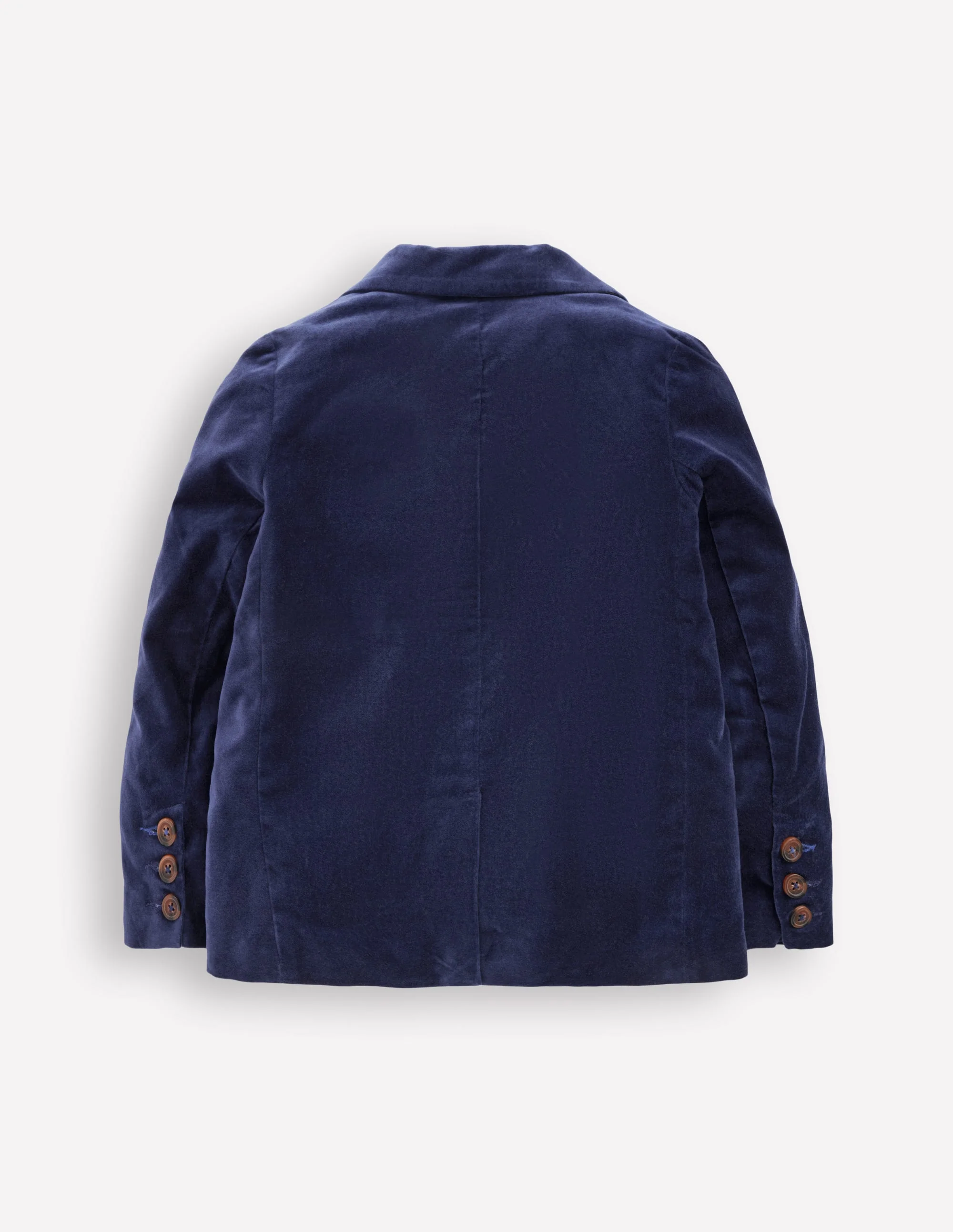 Classic Velvet Blazer-College Navy Velvet - Image 2