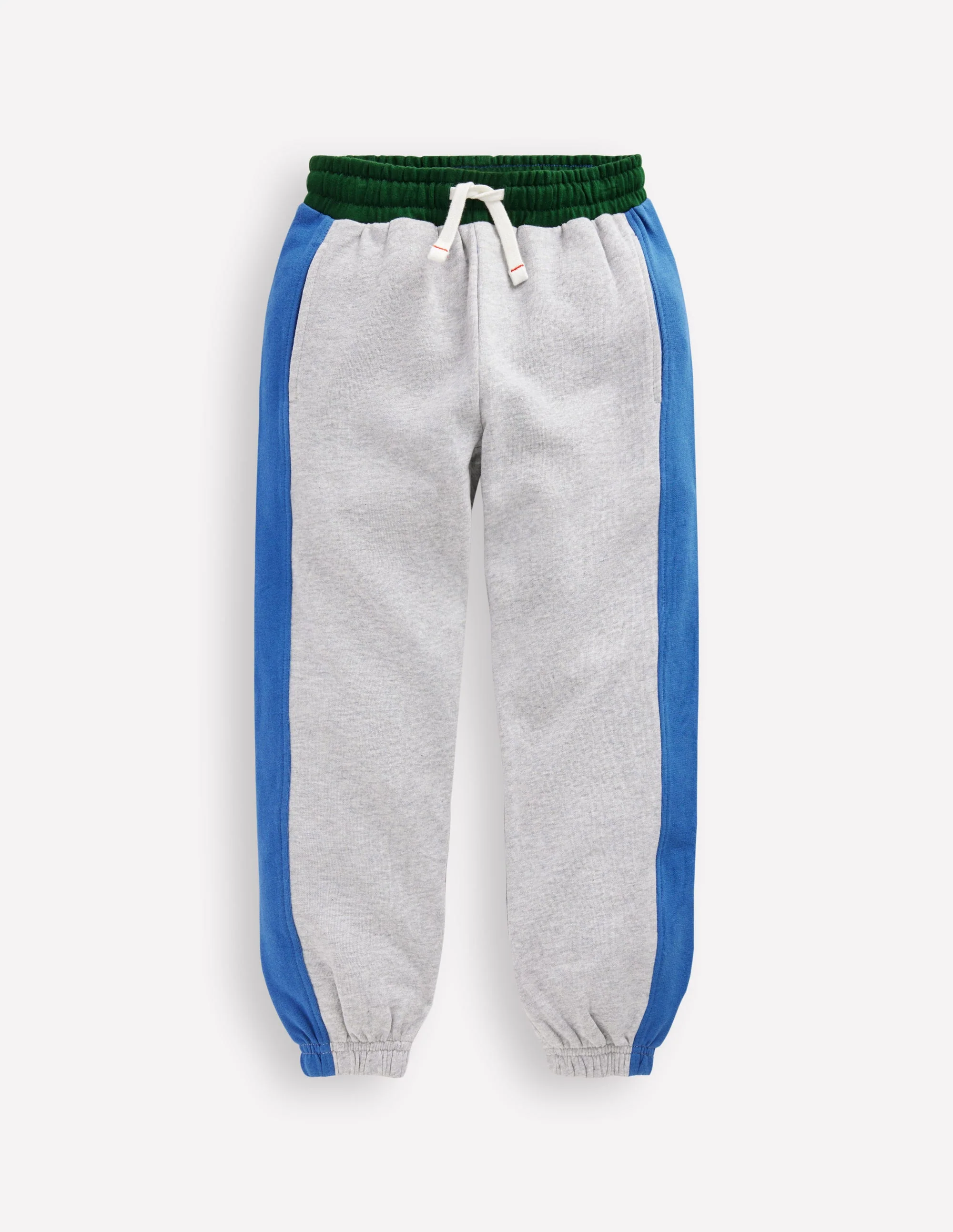 Colourblock Cuffed Joggers-Grey Colourblock - Image 3