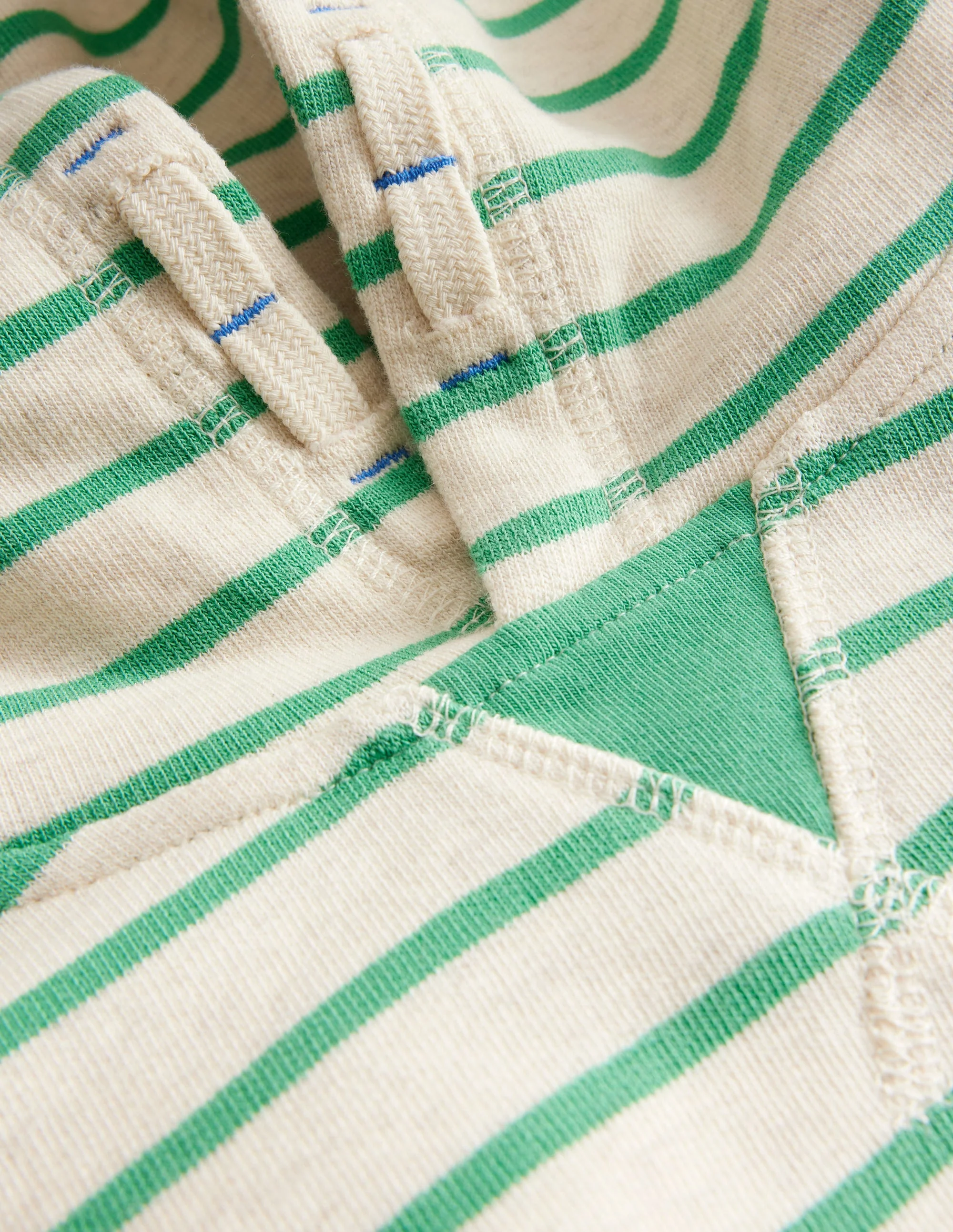 Cosy Relaxed Hoodie-Oatmeal Marl/ Aloe Green - Image 3