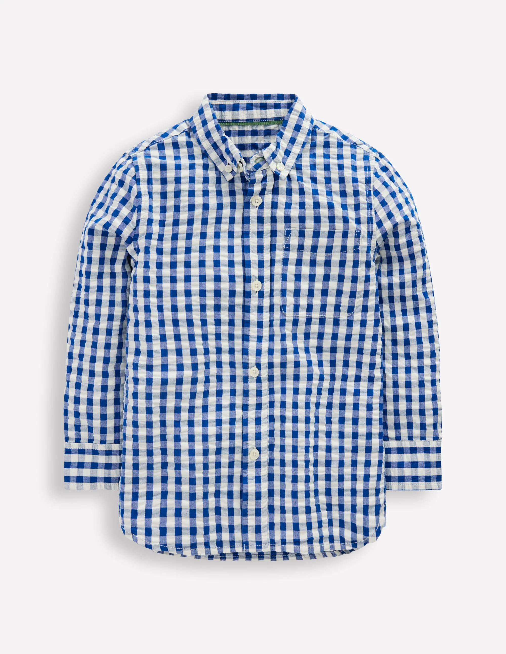 Cotton Shirt-Blue Gingham - Image 2