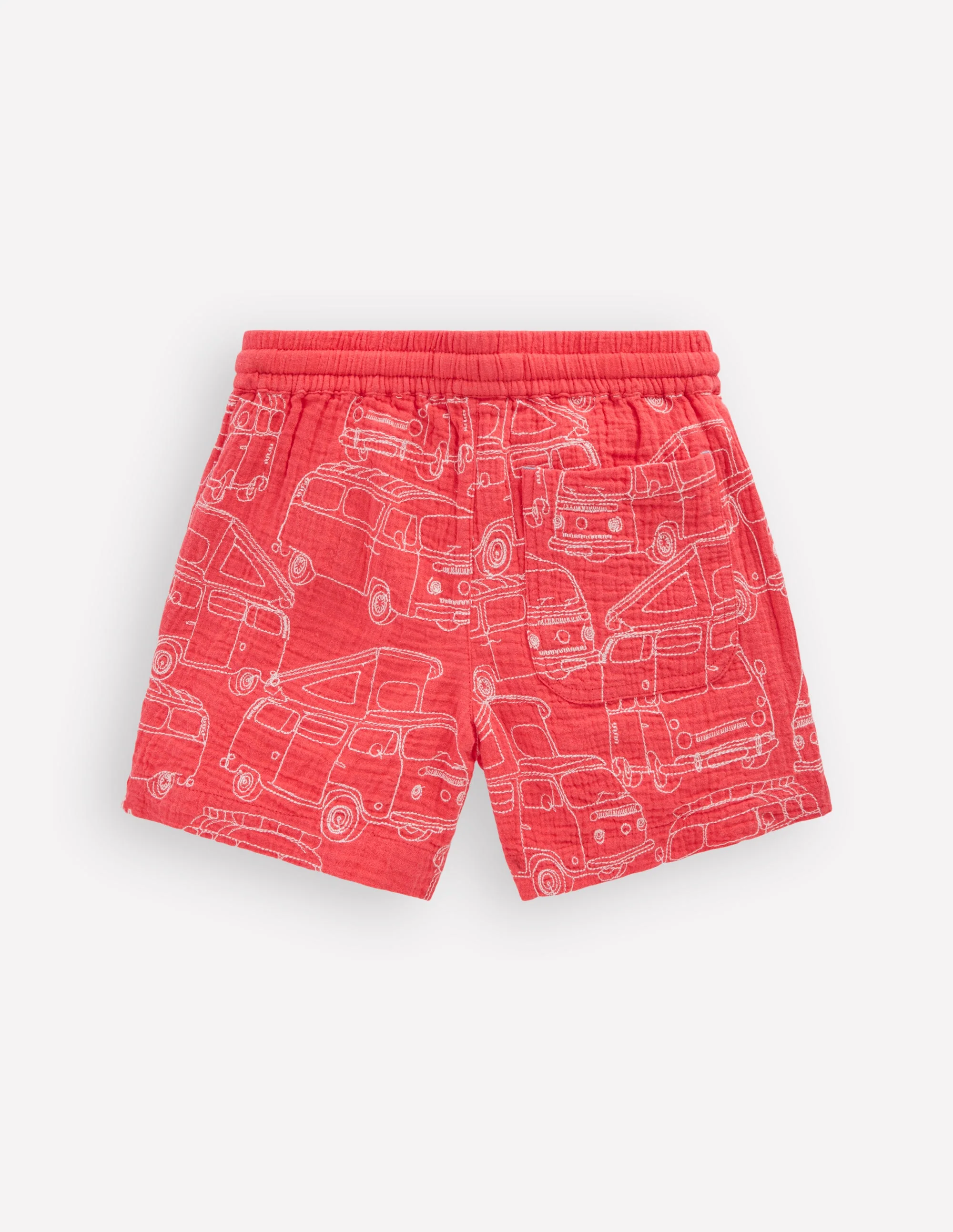 Double Cloth Shorts-Cayenne Embroidery - Image 2
