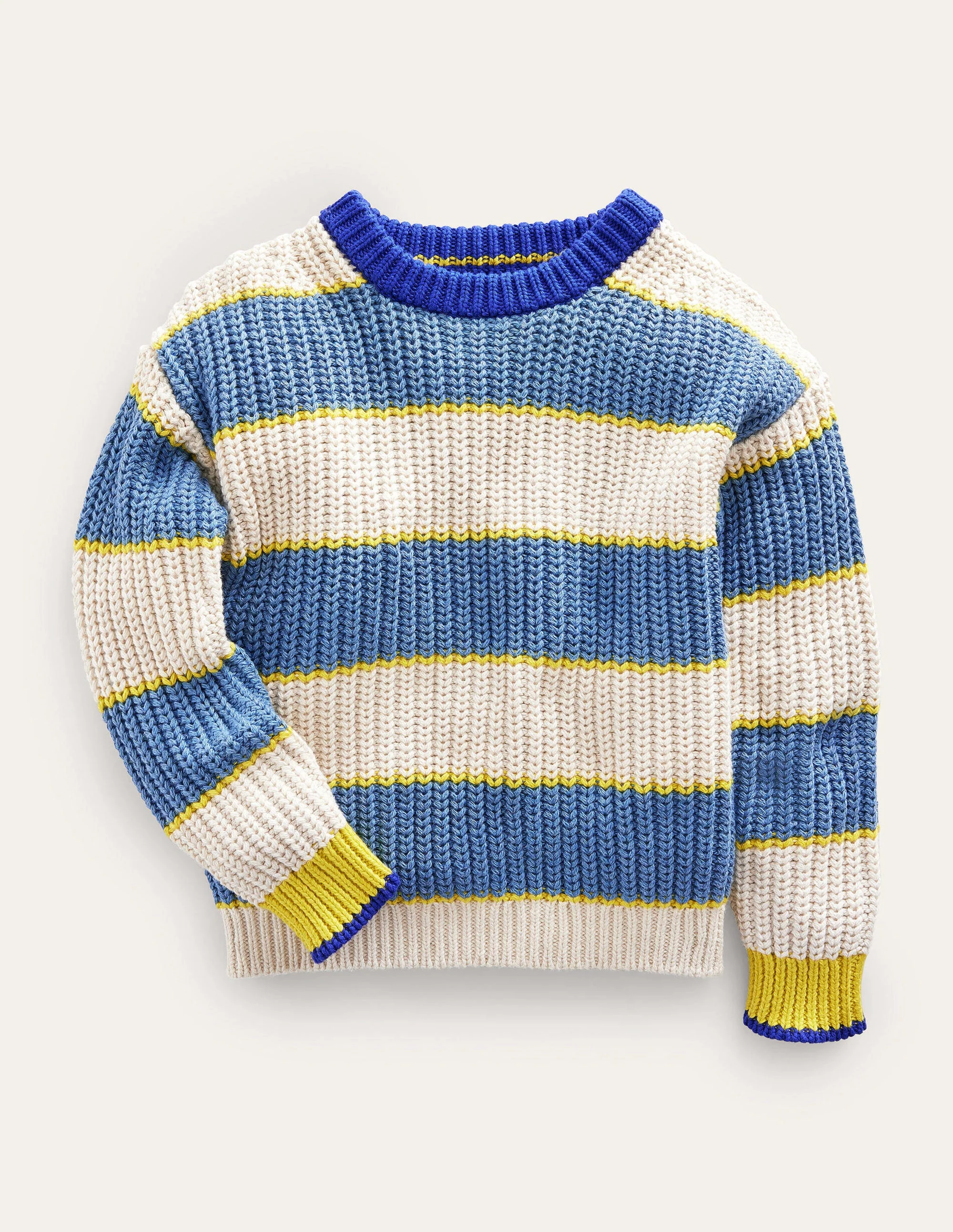 Dropped Shoulder Rib Jumper-Multi