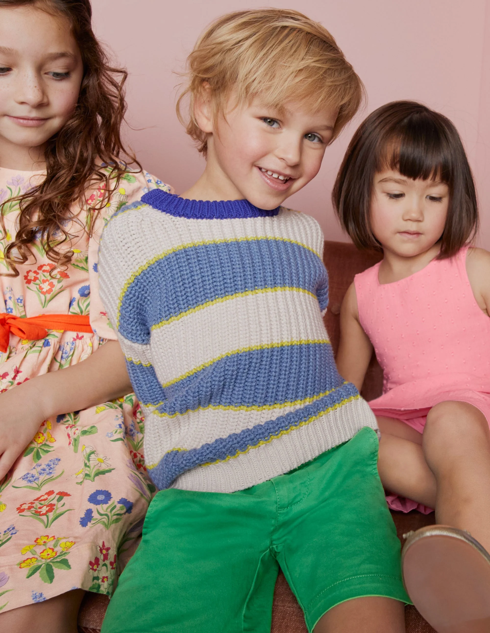 Dropped Shoulder Rib Jumper-Multi - Image 5