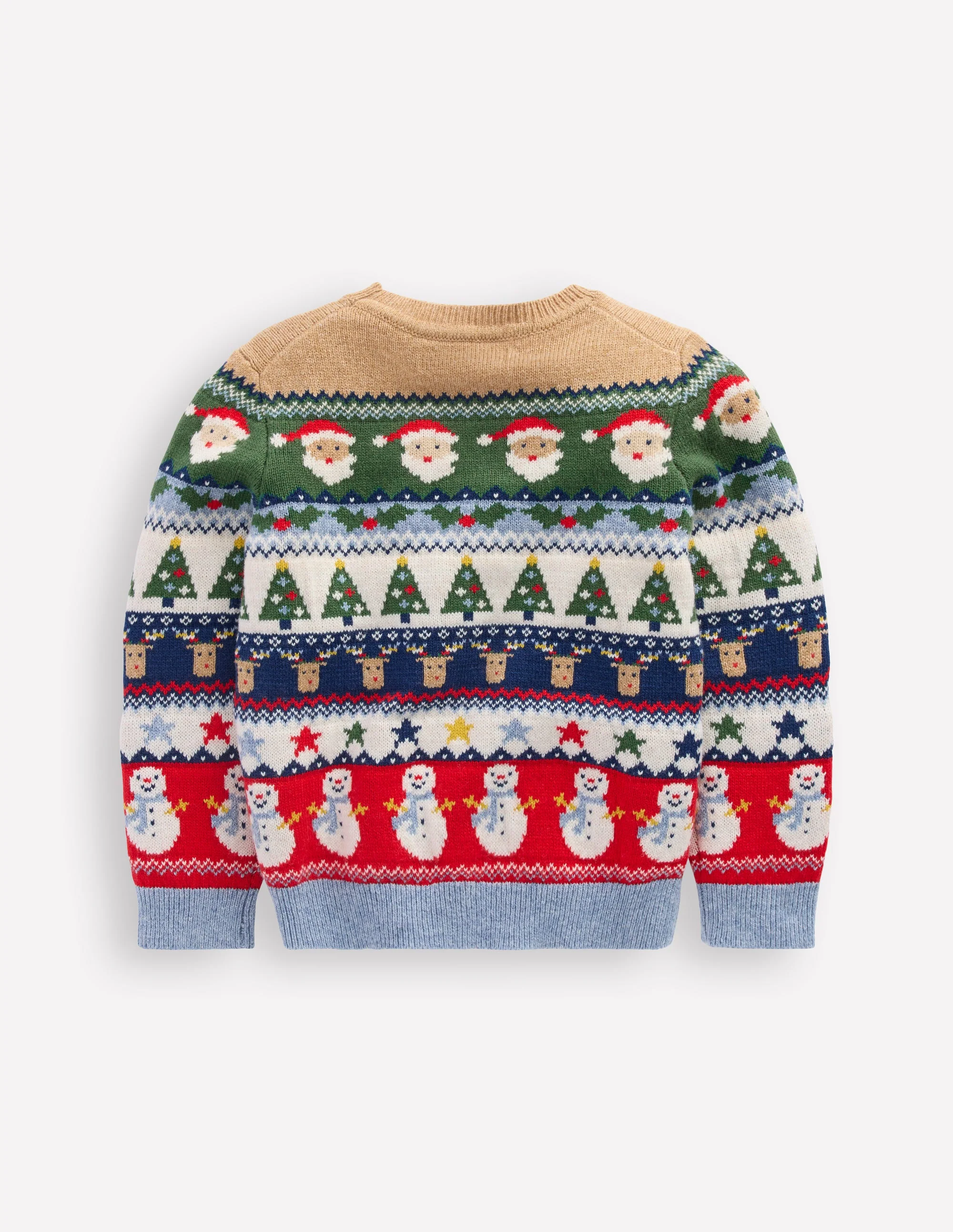 Fair Isle Jumper-Multi Christmas Fairisle - Image 2