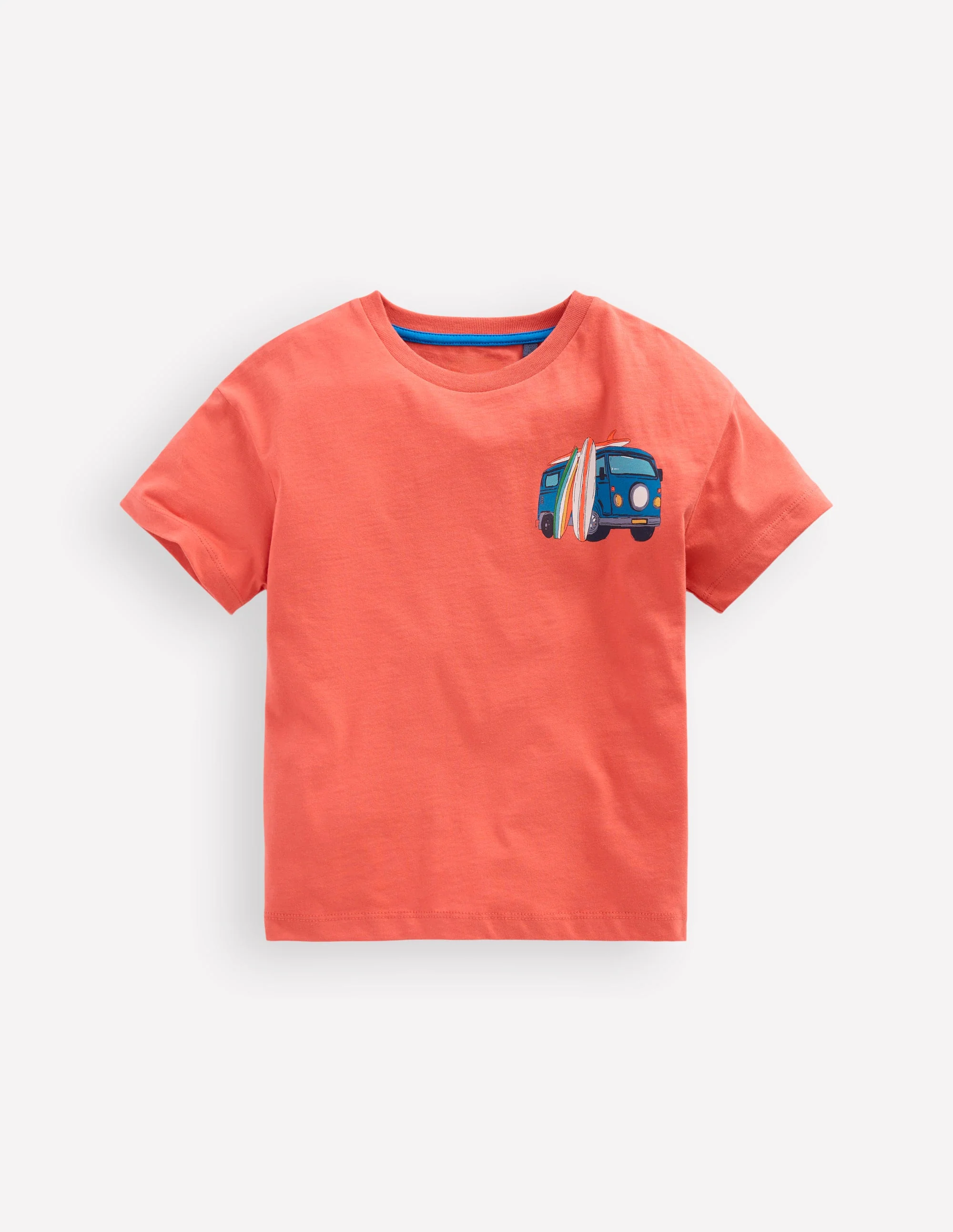 Front & Back Graphic T-shirt-Burnt Sienna Camper Van - Image 5