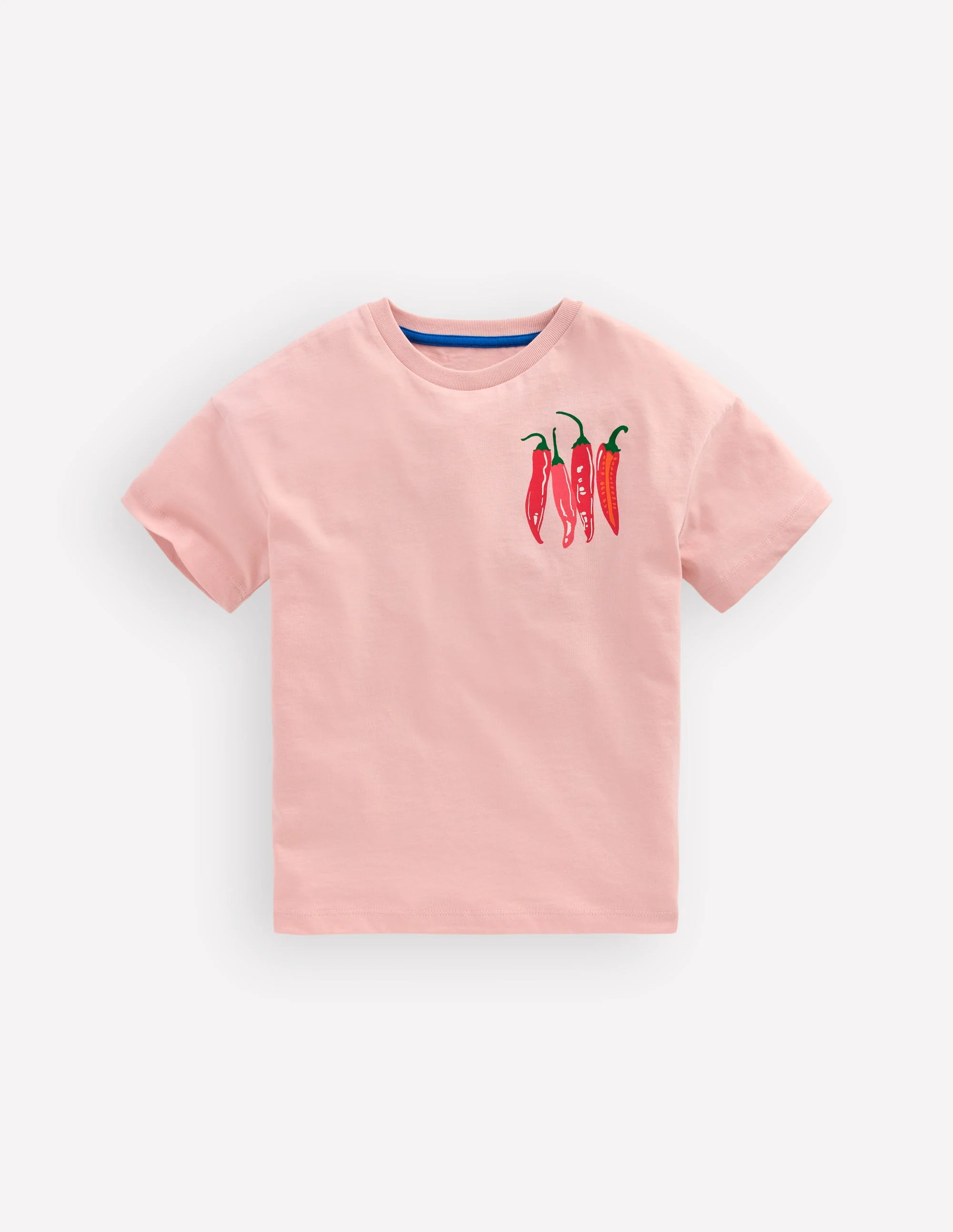 Front & Back Graphic T-shirt-Vintage Pink Chillis