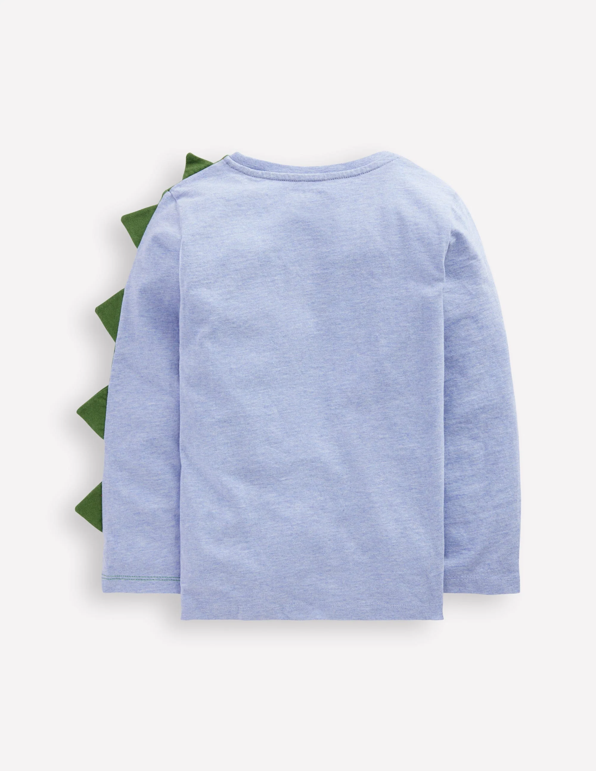 Fun Appliqué T-shirt-Blue Marl Dino - Image 2