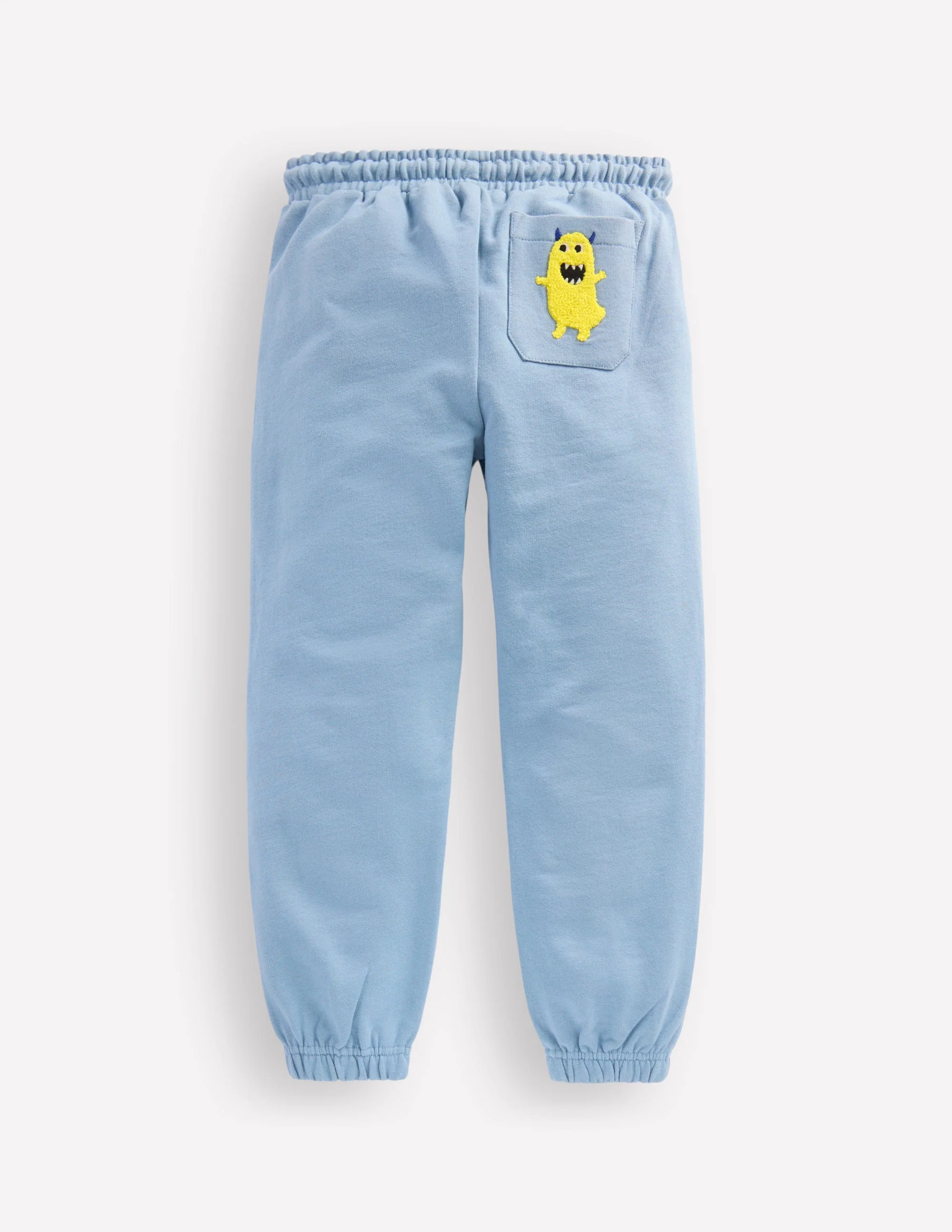 Fun Sweatpants-French Blue Monster Applique - Image 5
