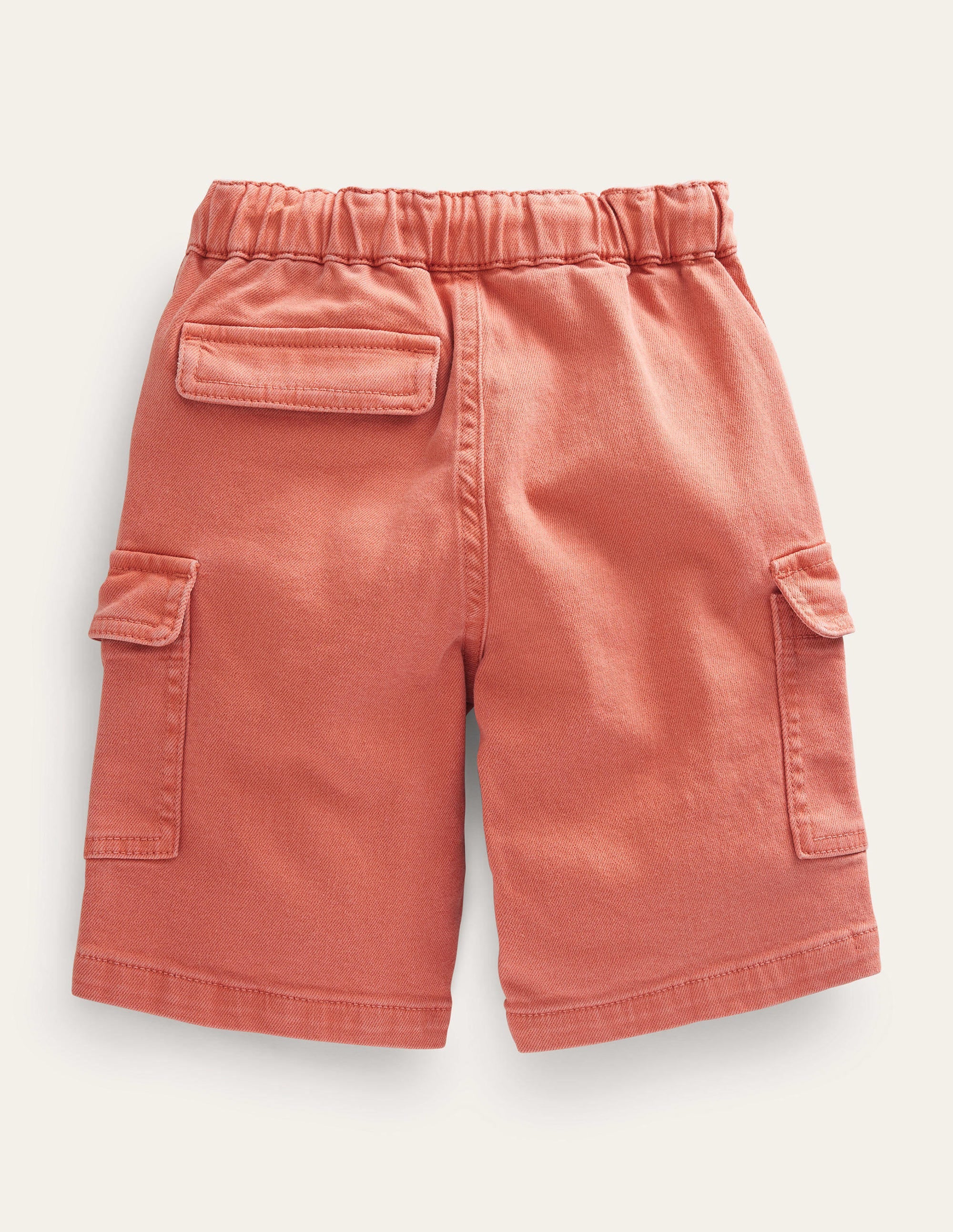 Garment Dye Cargo Shorts-Washed Jam Red - Image 2