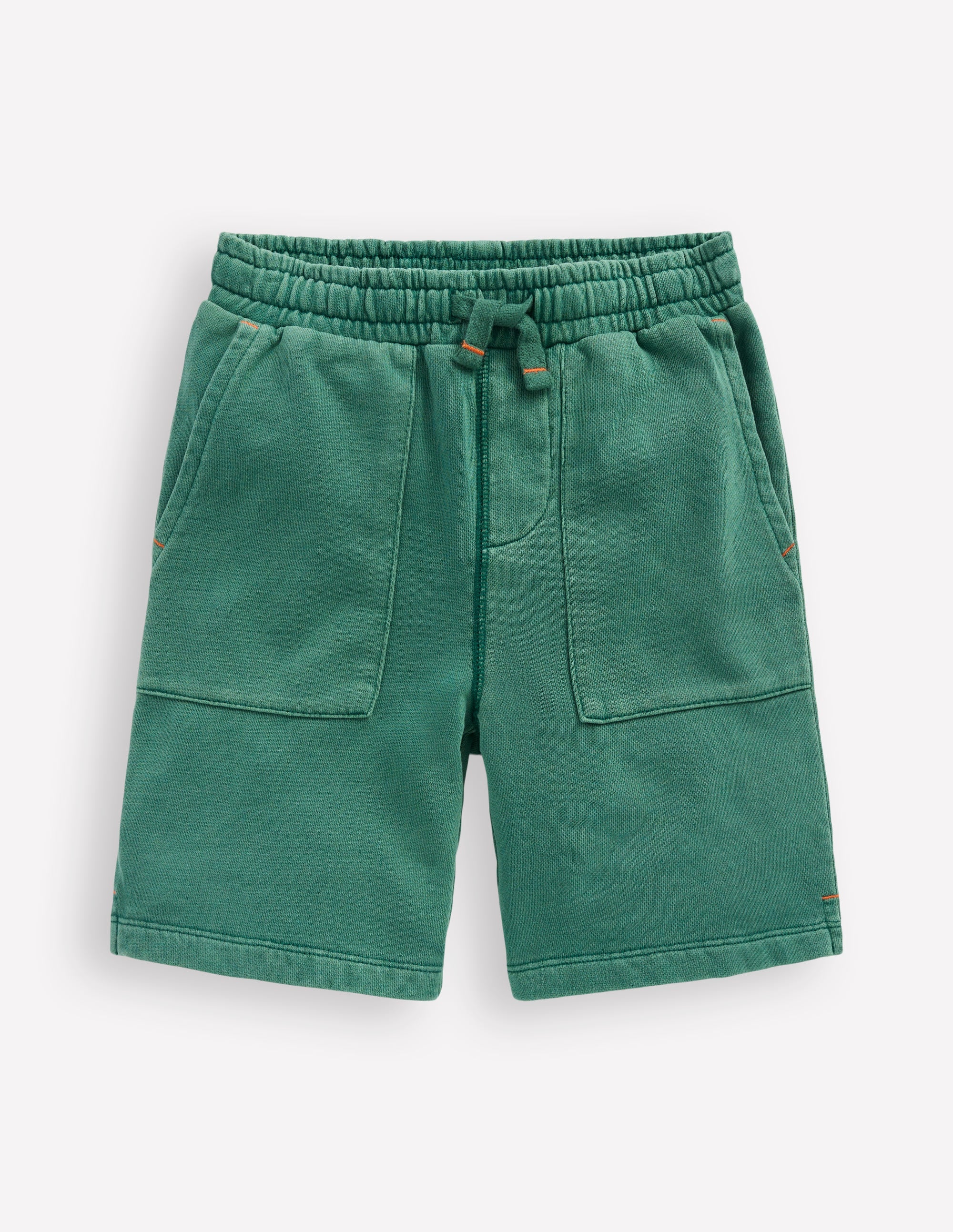 Garment Dye Sweatshorts-Spruce Green