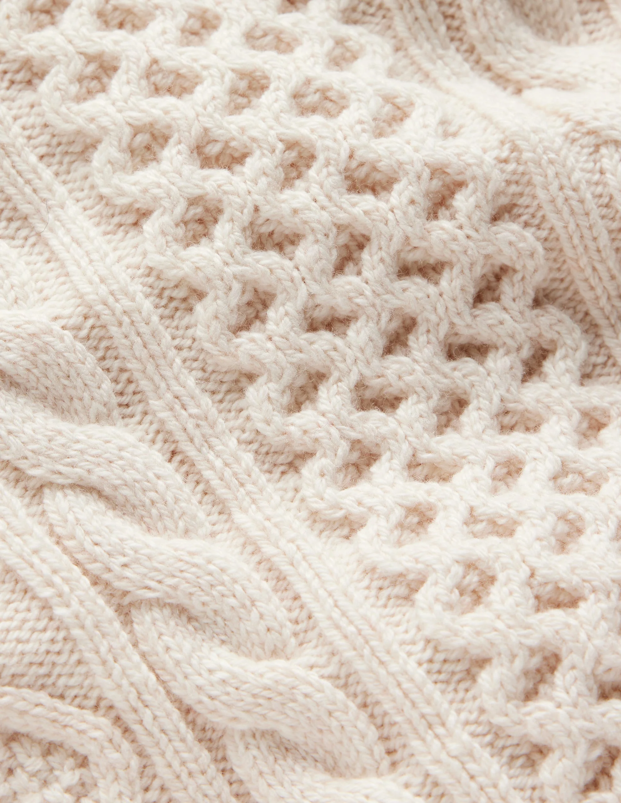Heritage Cable Sweater-Ecru Marl - Image 10