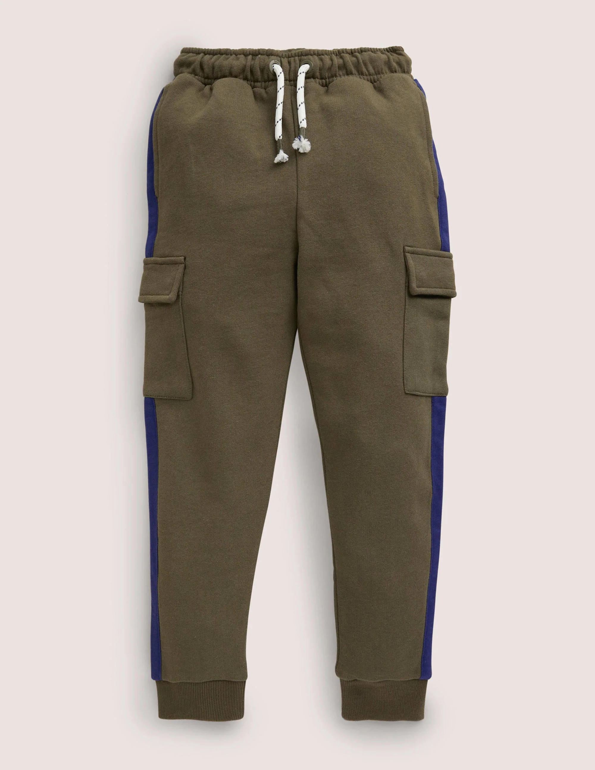 Jersey Cargo Jogger-Classic Khaki/ College Navy