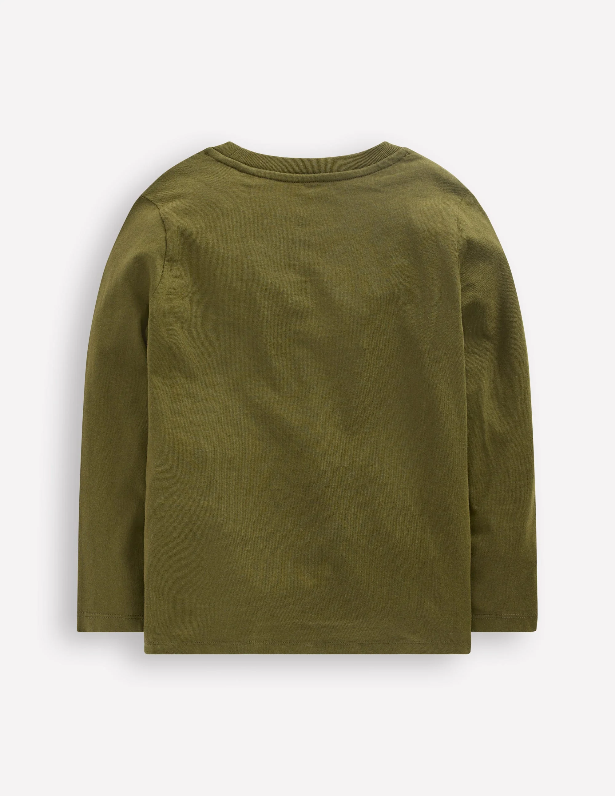 Long Sleeve Bouclé T-shirt-Winter Moss Deer - Image 2