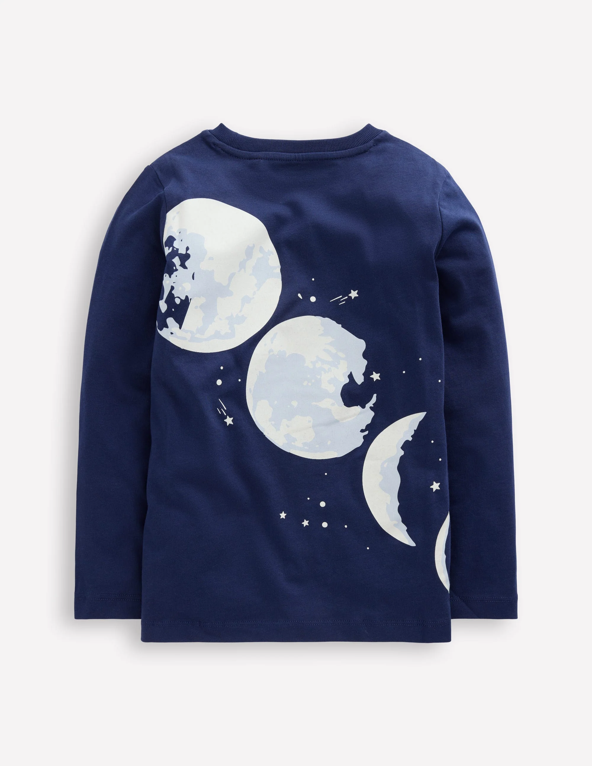 Long Sleeve Glow T-shirt-College Navy Moon - Image 2