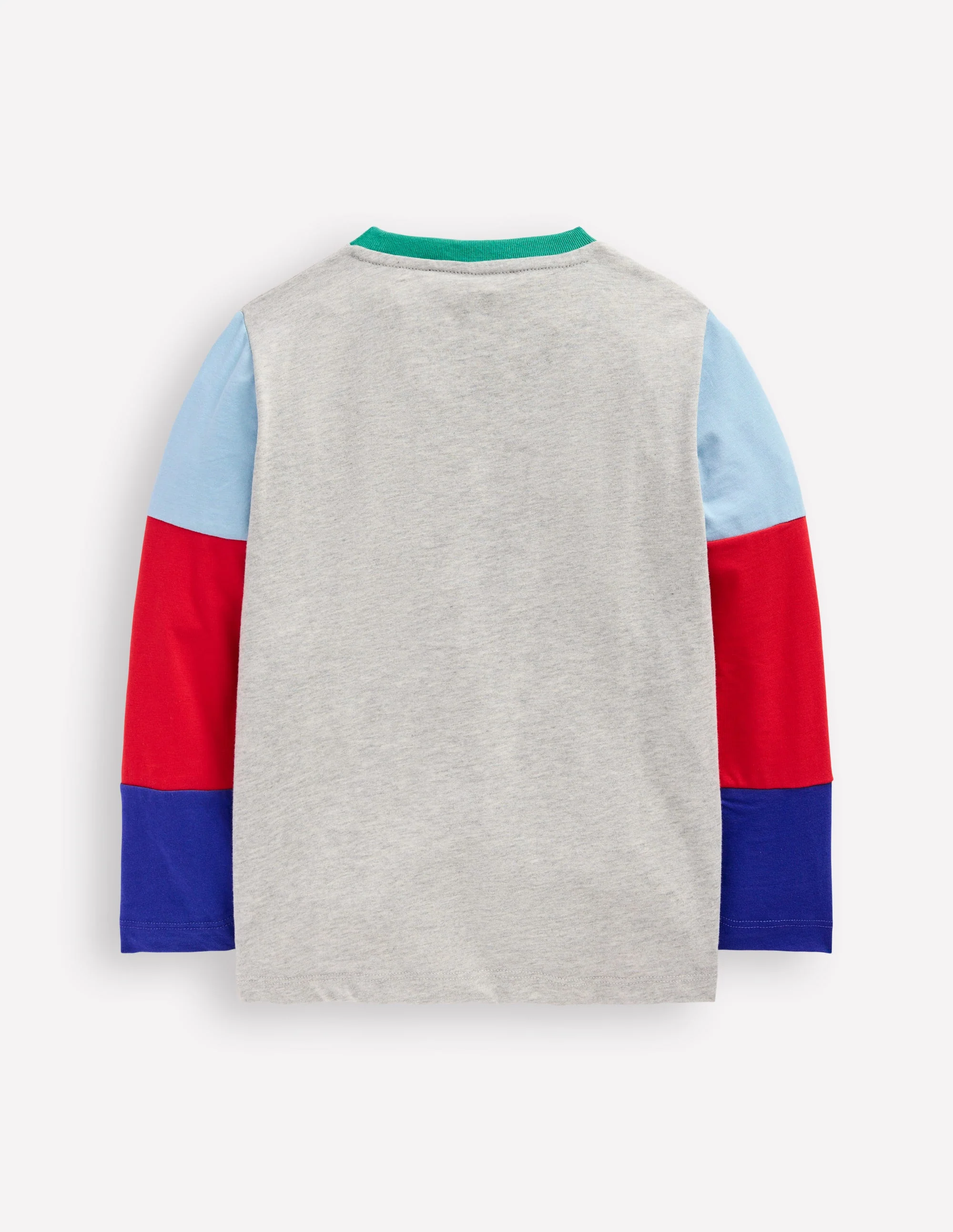 Long Sleeve Hotchpotch T-shirt-Grey - Image 2