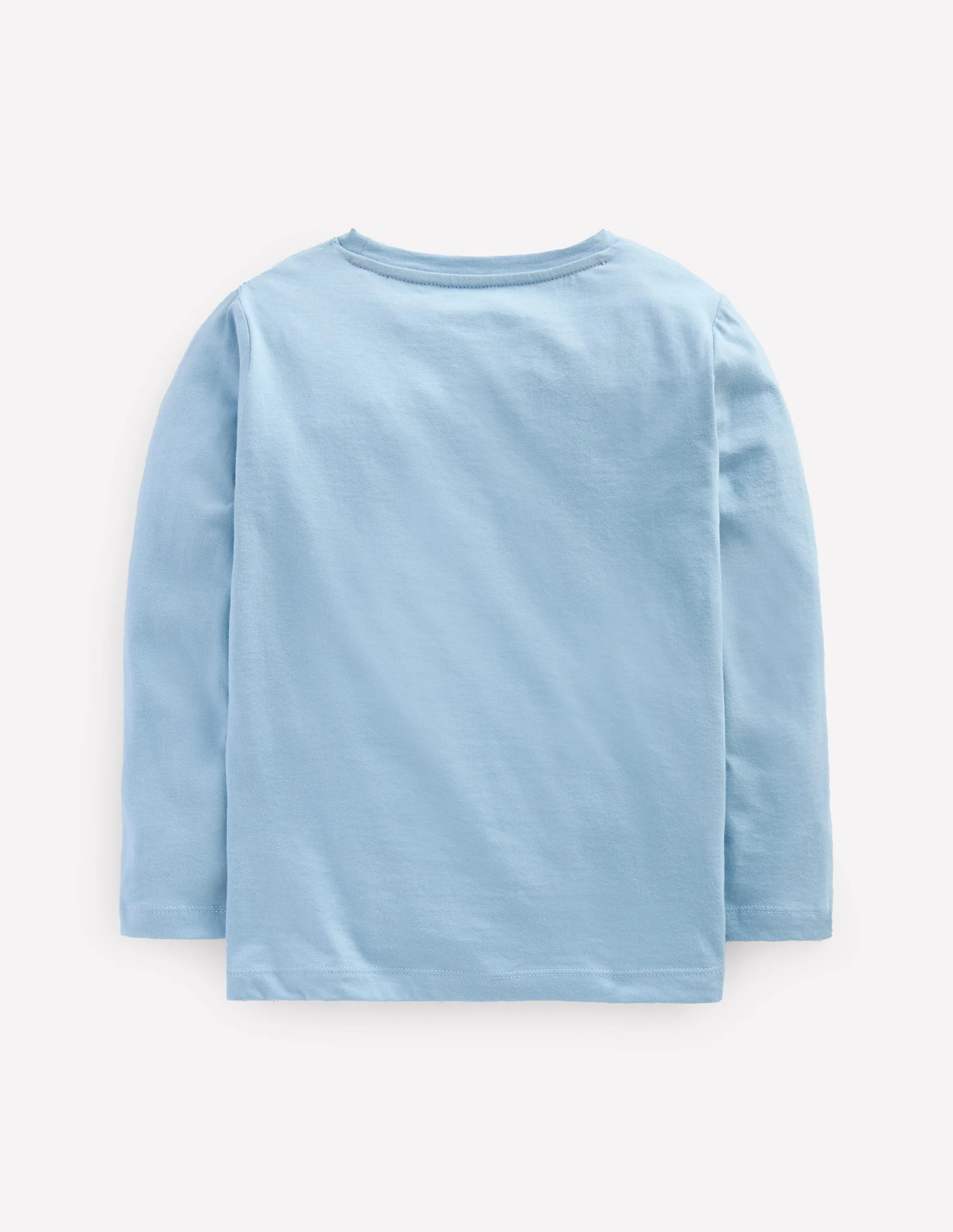 Long Sleeve Printed T-shirt-Glacier Blue Prehistoric - Image 2