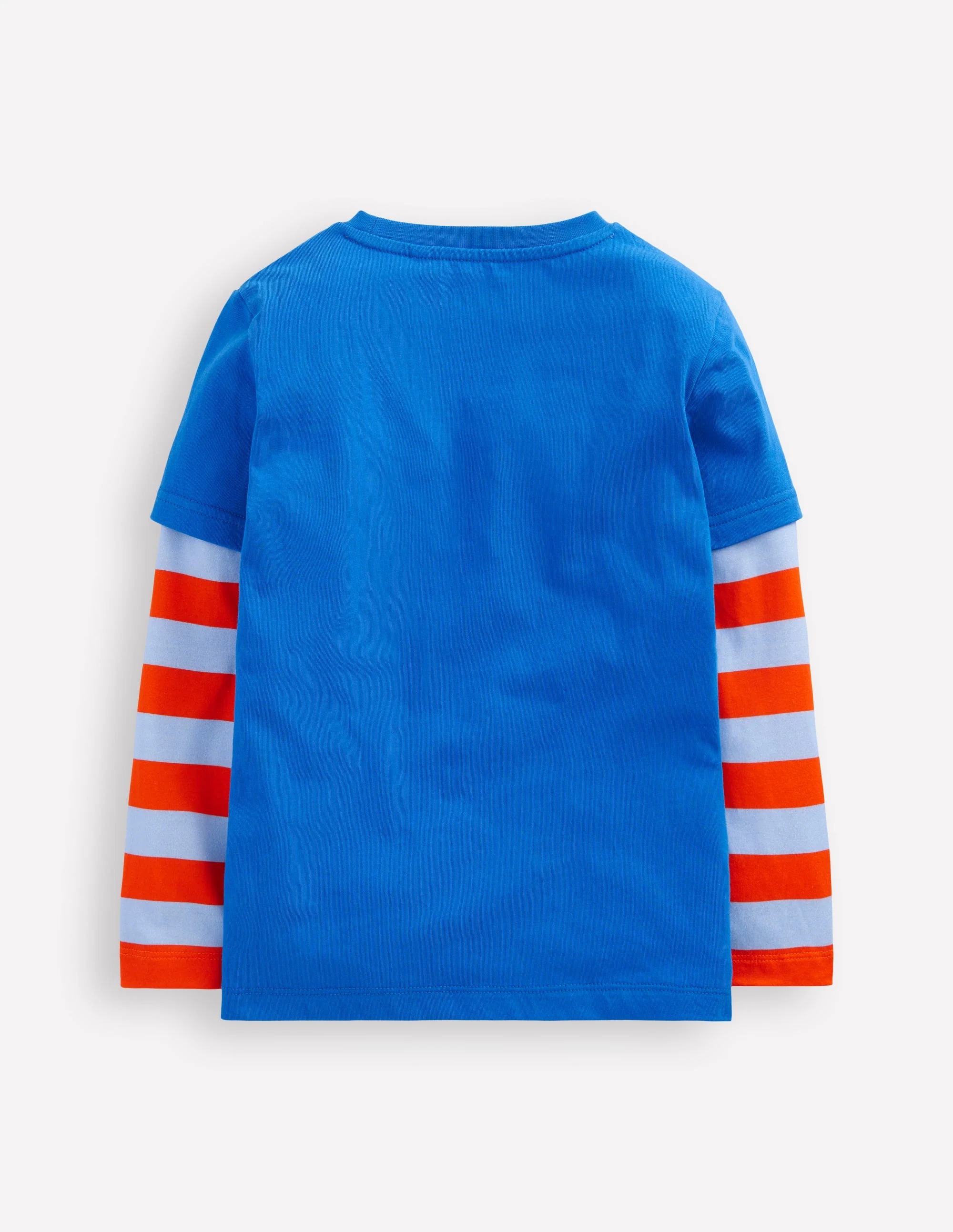 Mock Sleeve T-shirt-Kingfisher Blue - Image 2