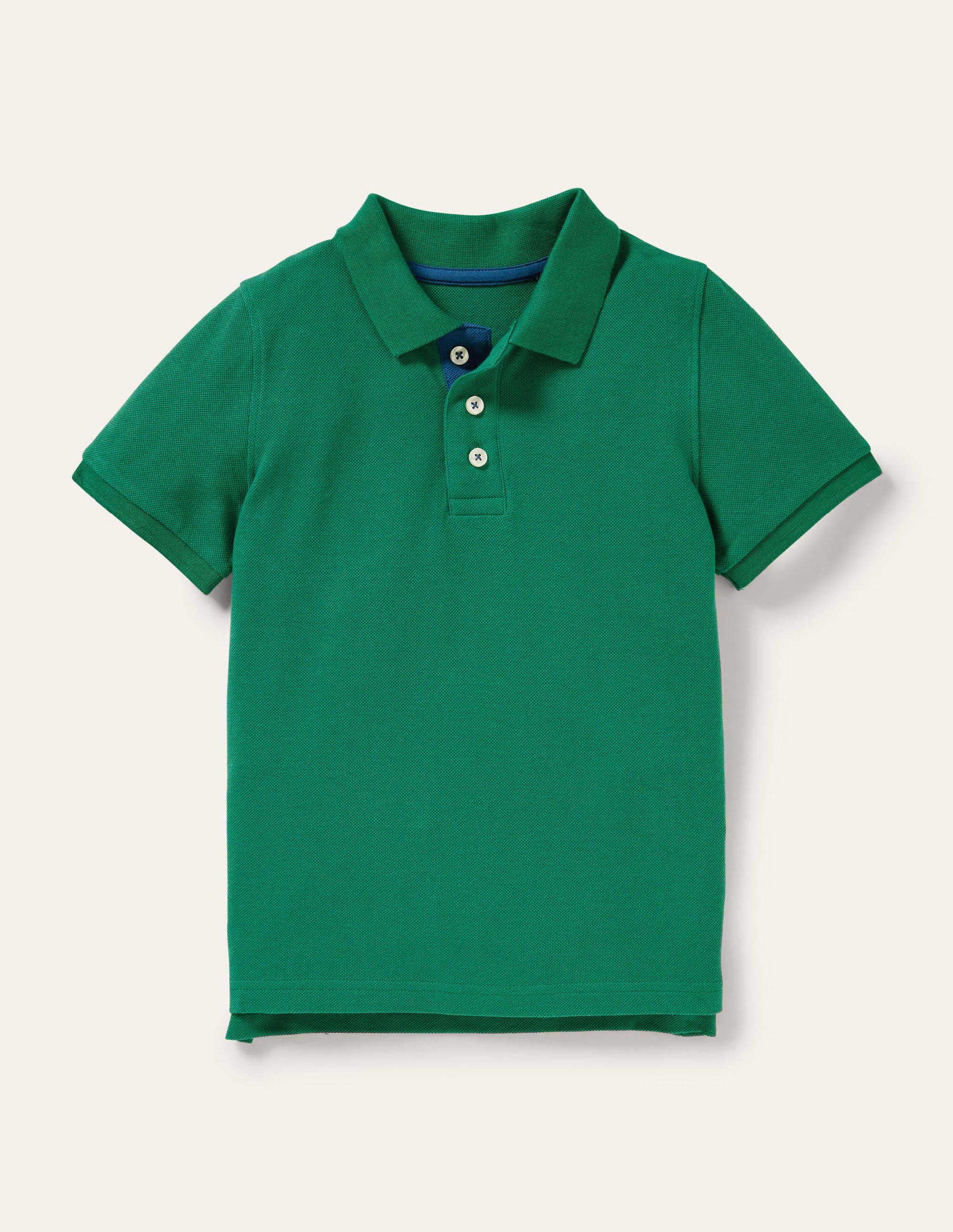 Piqué Polo Shirt-Forest Green