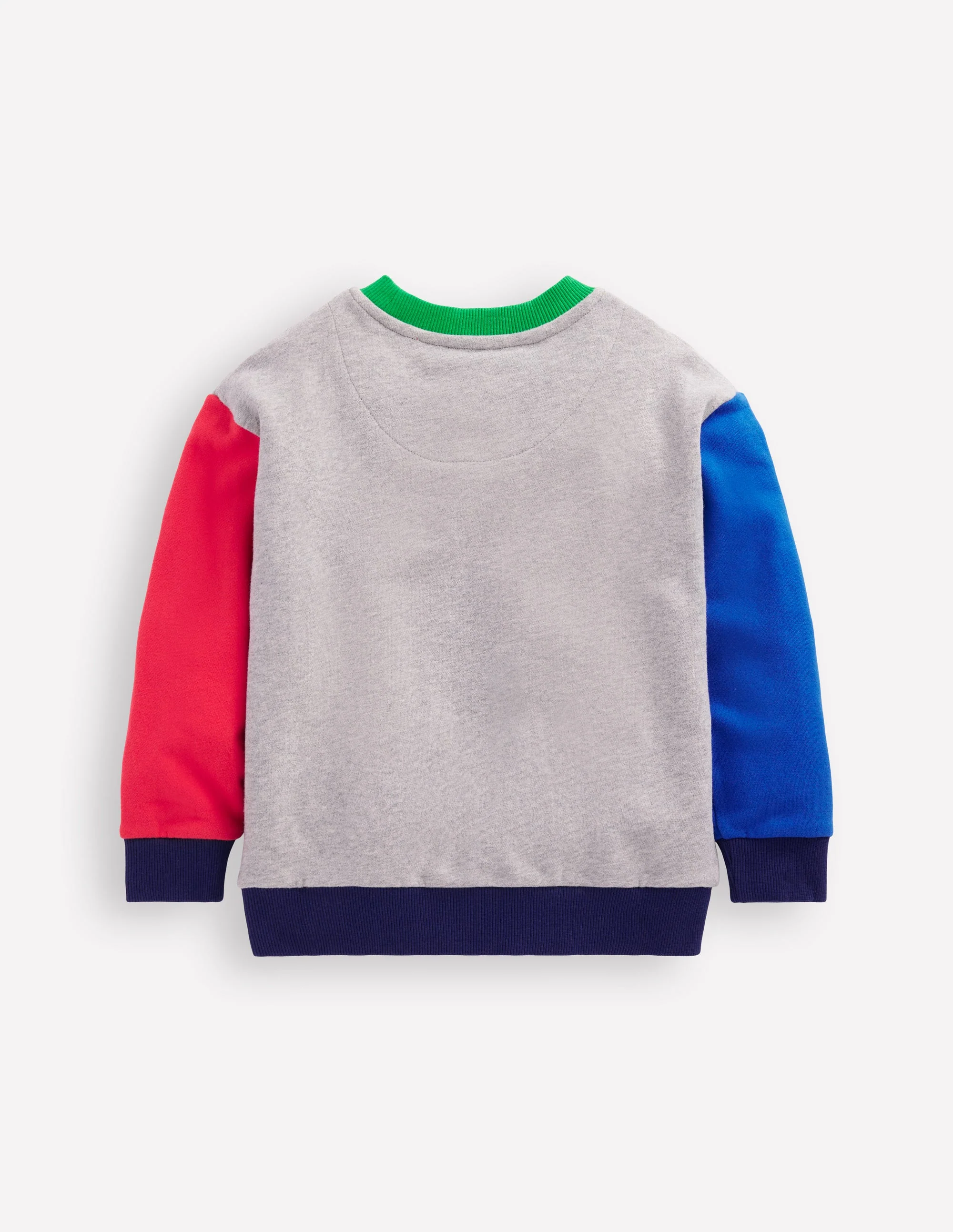 Rainbow Sweatshirt-Grey Marl Colourblock - Image 2