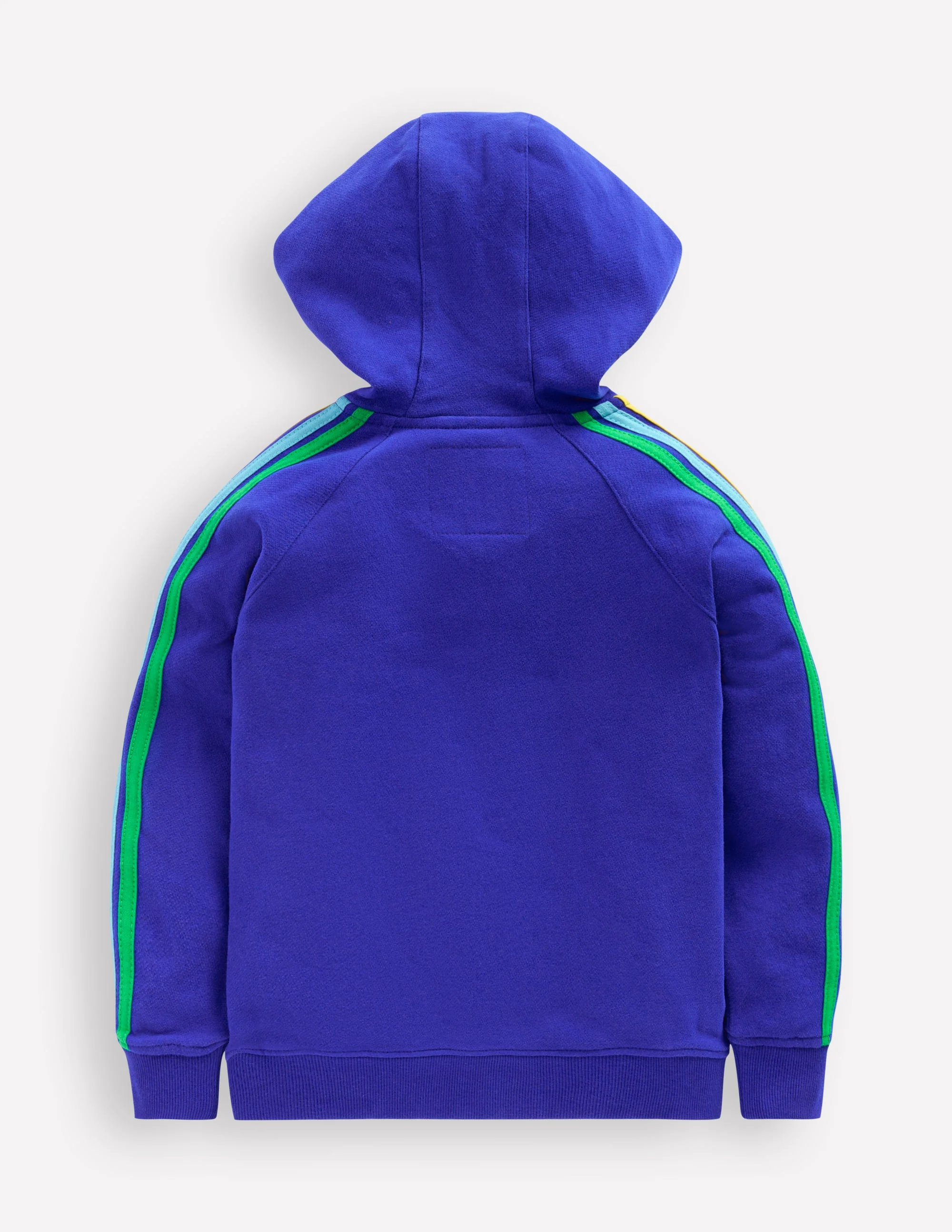 Rainbow Zip-up Hoody-Peacock Plume Blue - Image 2