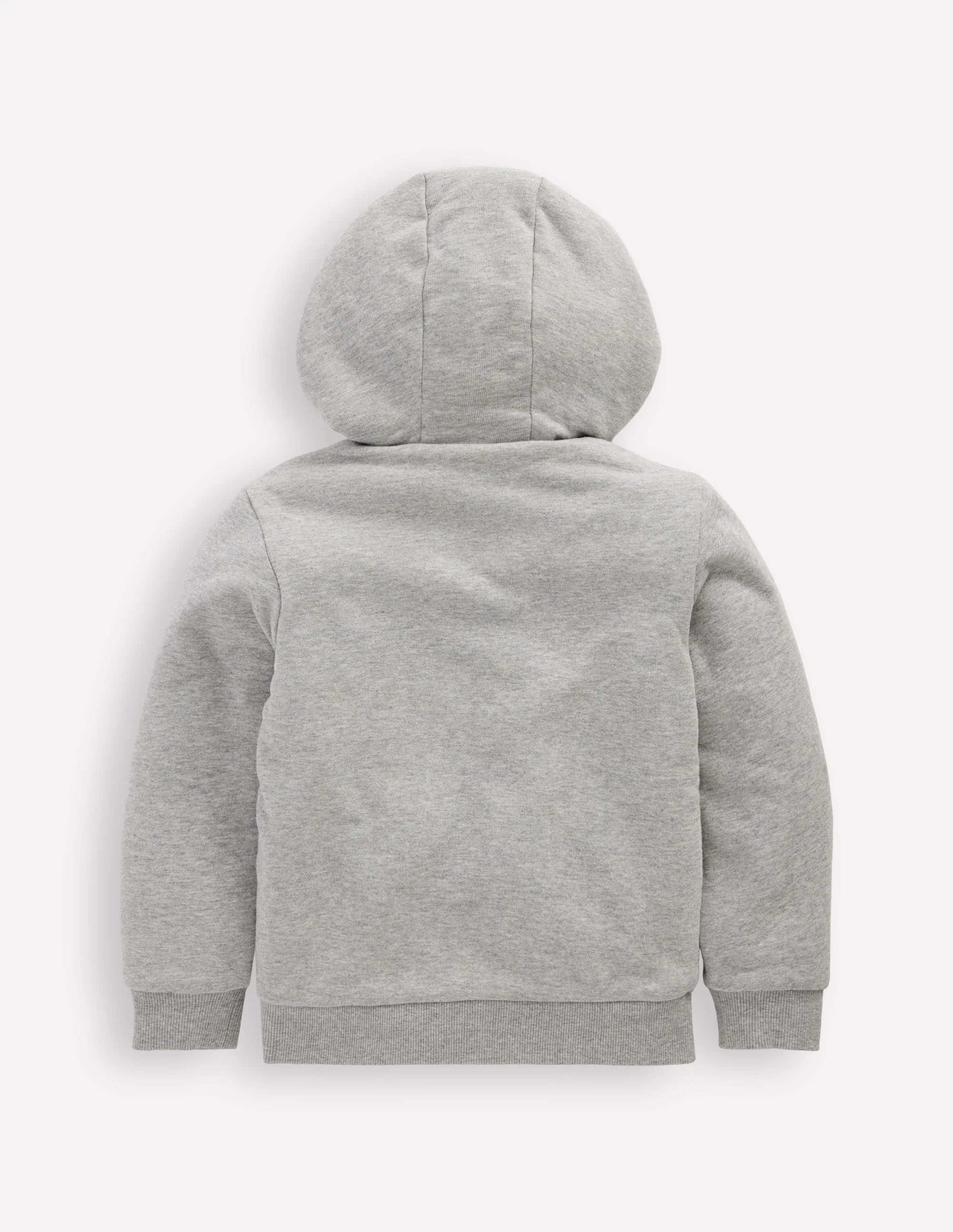 Reversible Borg Hoody-Grey Marl - Image 5