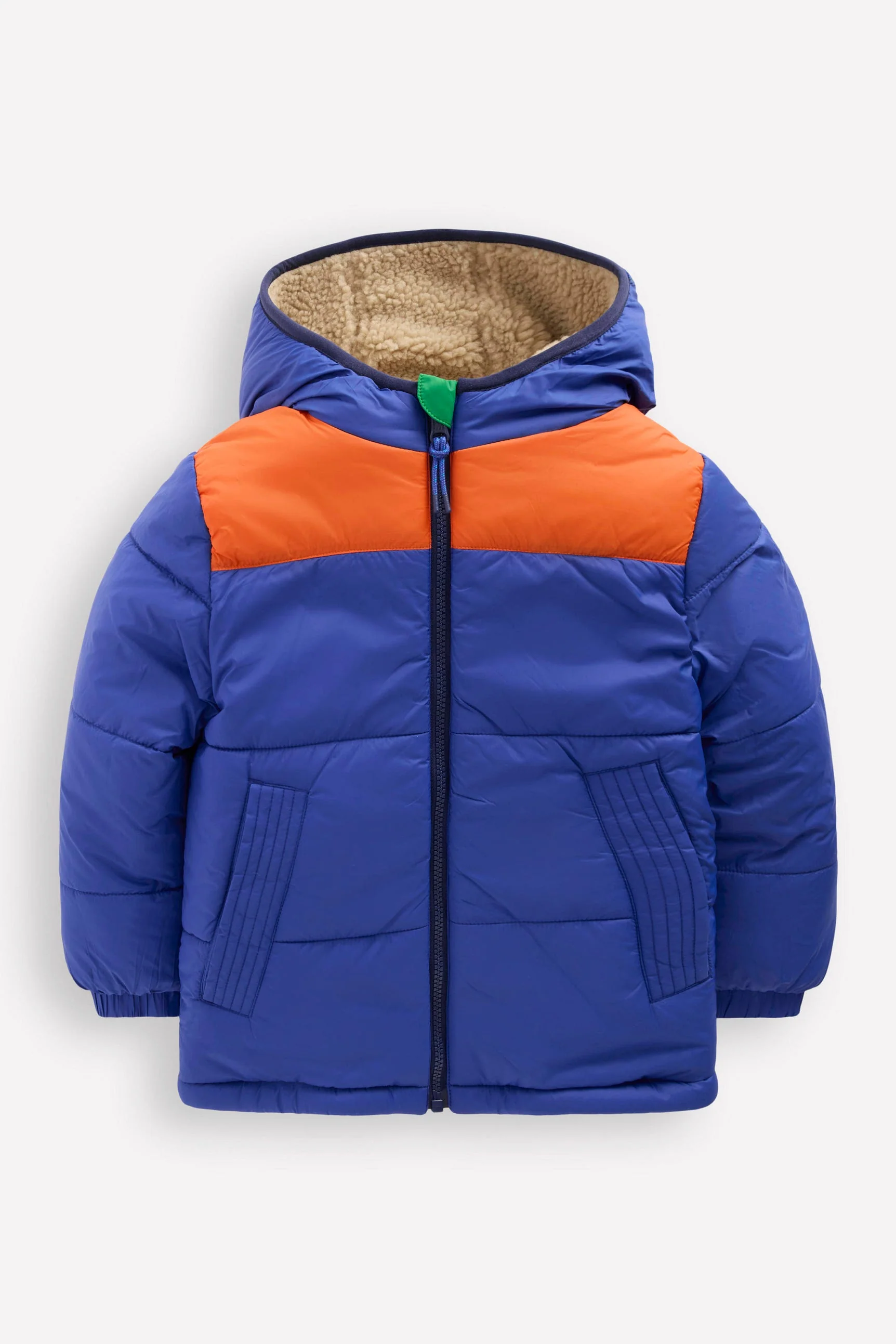 Reversible Cosy Borg Jacket-Mazarine Blue - Image 5